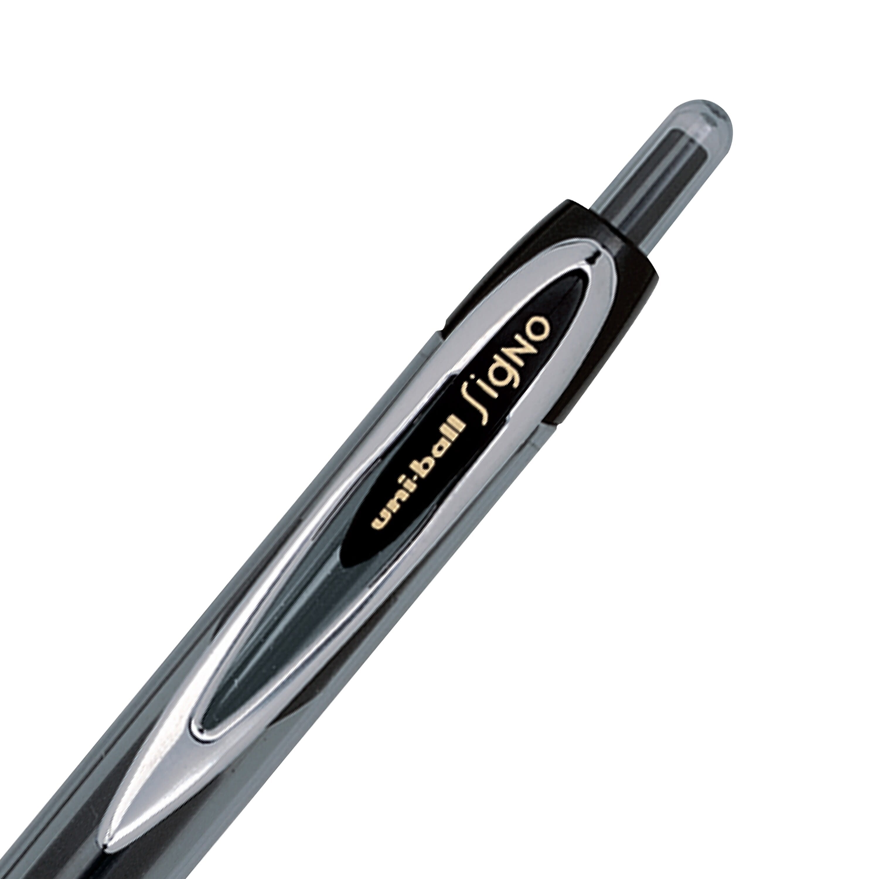 uniball 207 Retractable Gel Pens, Ultra Micro Point, 0.38mm, Black Ink, Dozen