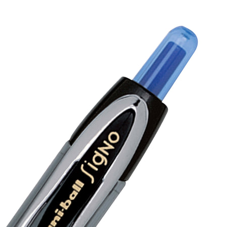 uniball 207 Retractable Gel Pens, Ultra Micro Point, 0.38mm, Blue Ink, 12/Pack