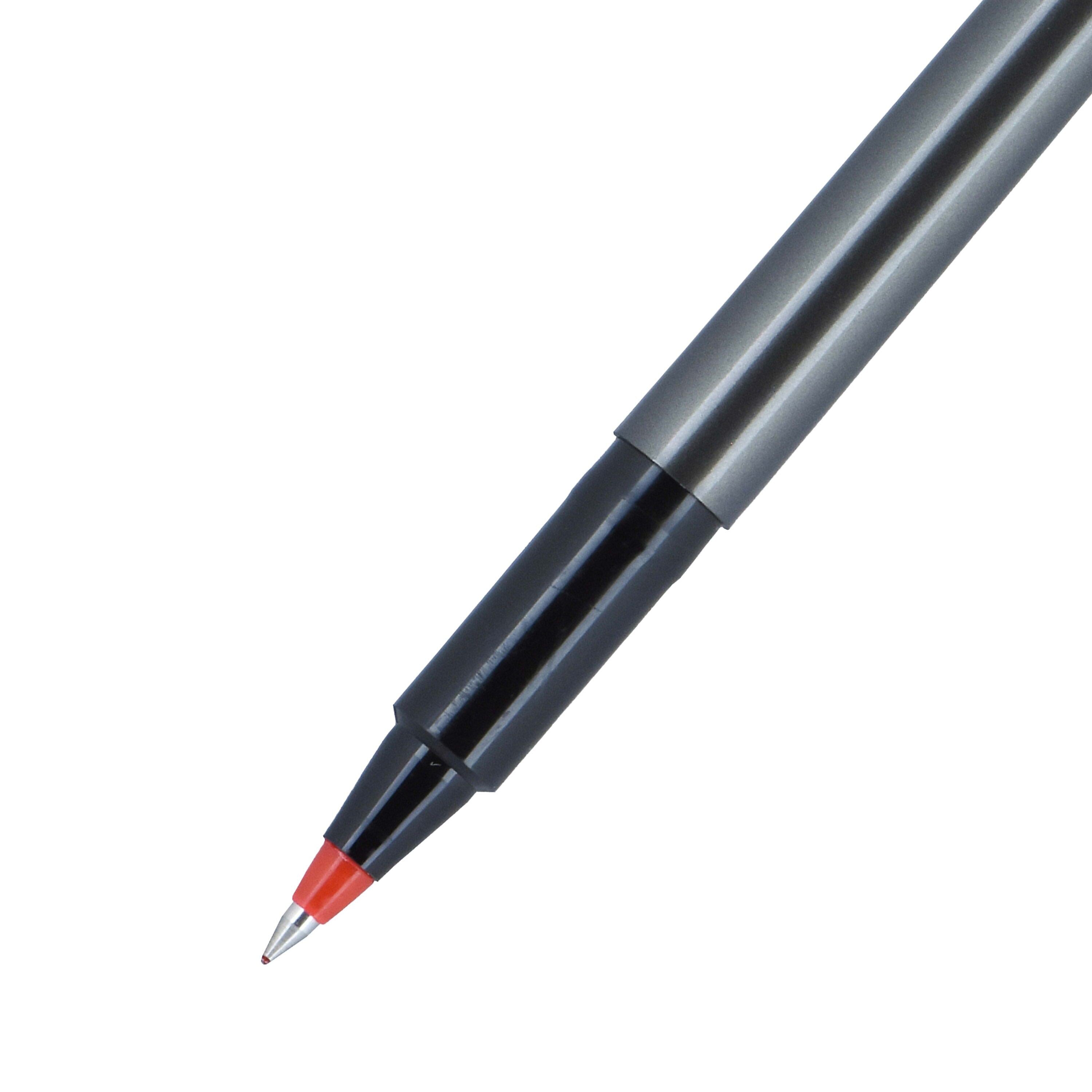 uniball Deluxe Rollerball Pen, Micro Point, 0.5mm, Red Ink