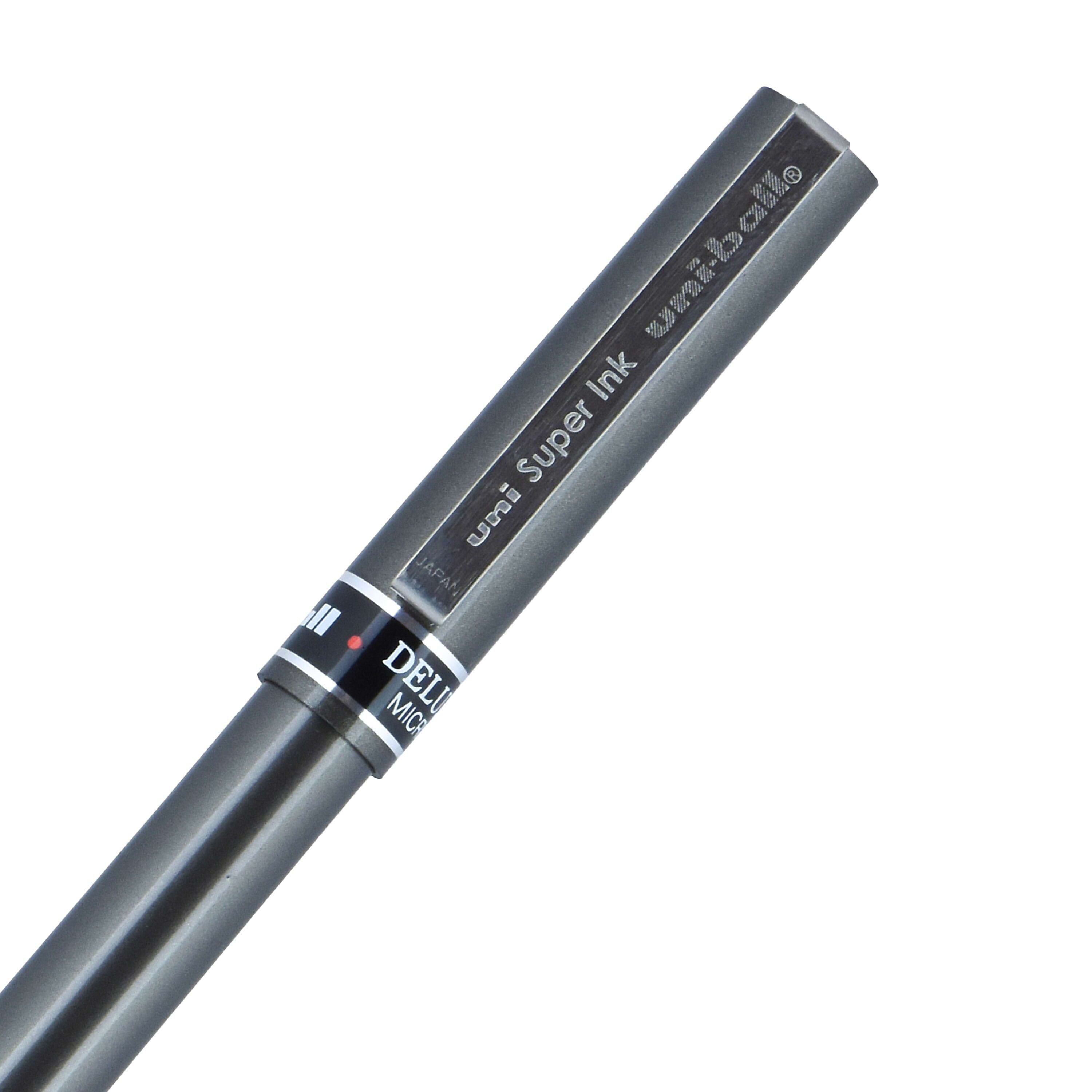 uniball Deluxe Rollerball Pen, Micro Point, 0.5mm, Red Ink