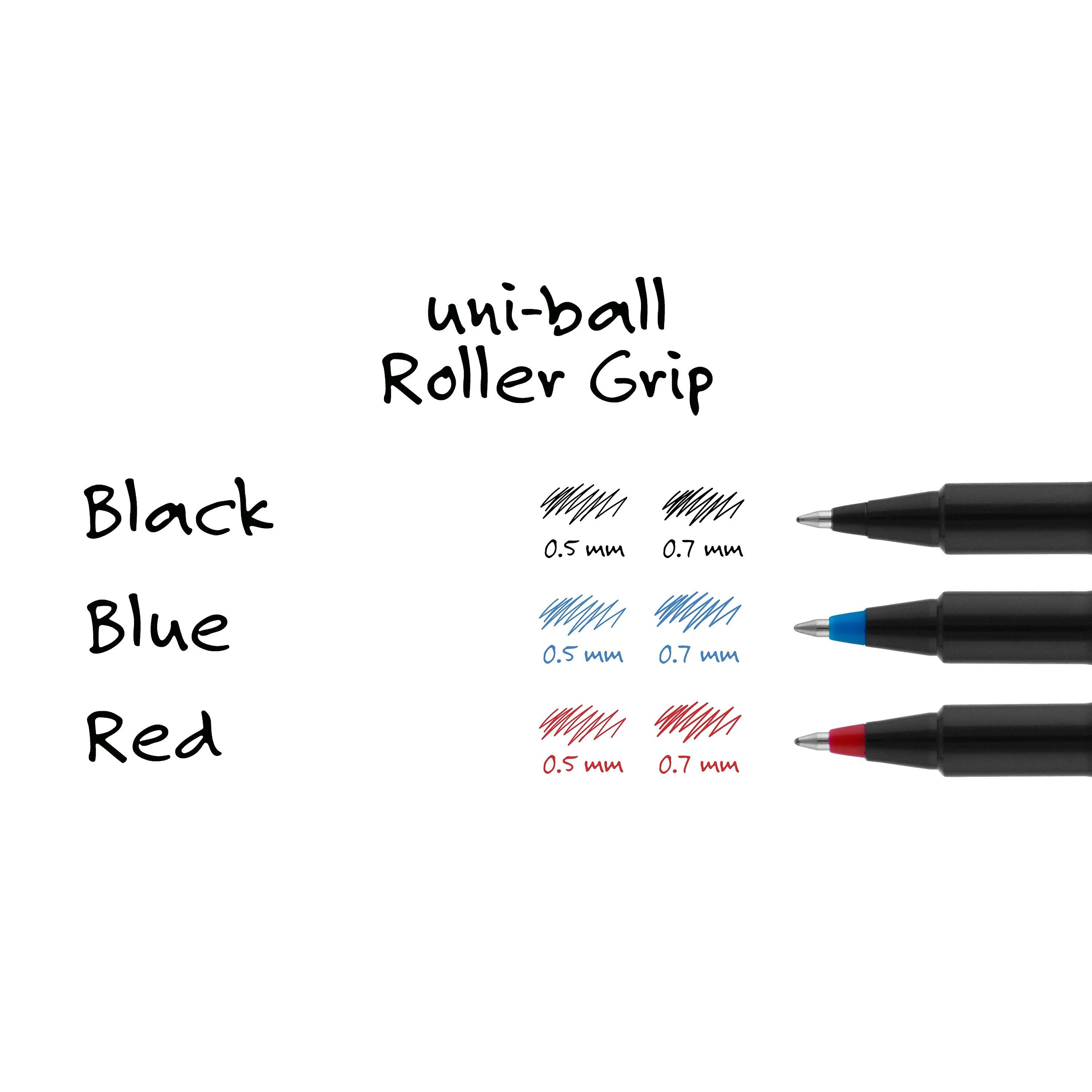 uniball Deluxe Rollerball Pen, Micro Point, 0.5mm, Red Ink