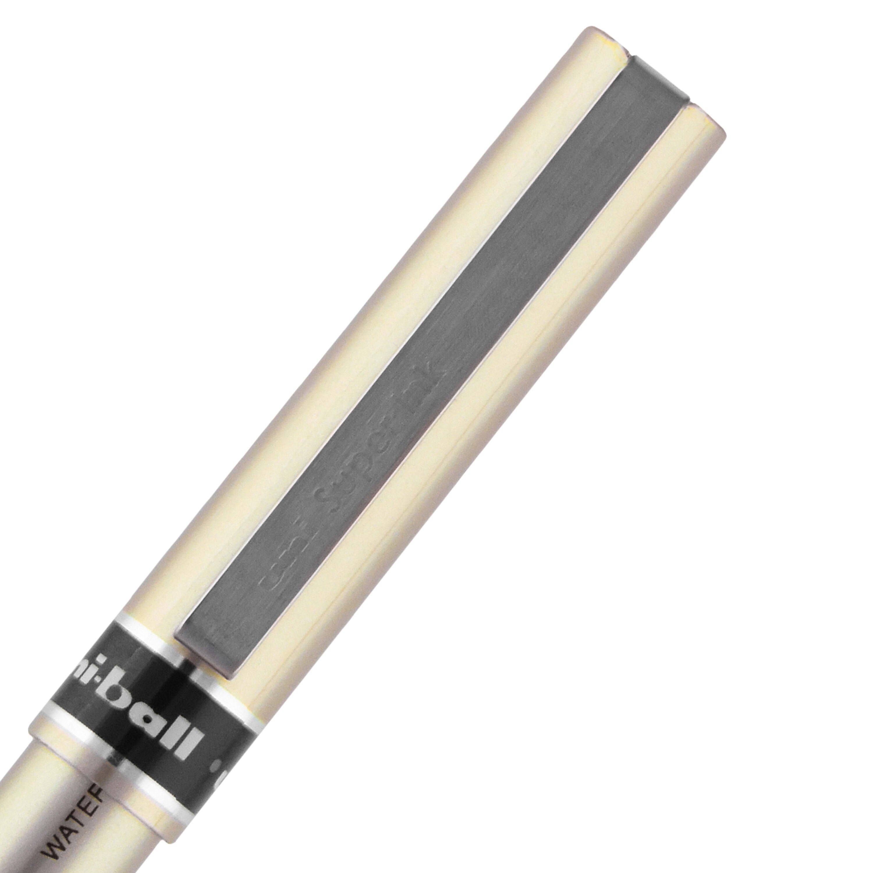 uniball Deluxe Rollerball Pens, Fine Point, 0.7mm, Black Ink
