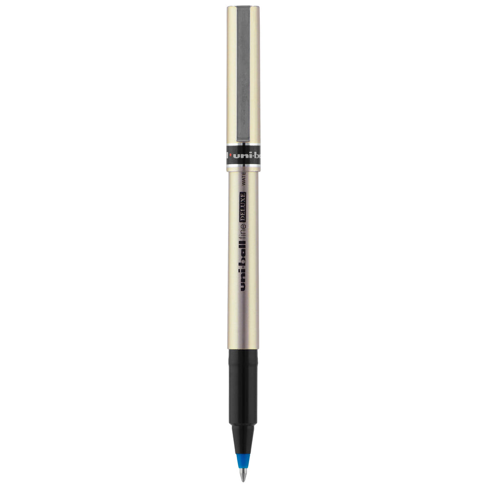 uniball Deluxe Rollerball Pens, Fine Point, 0.7mm, Blue Ink