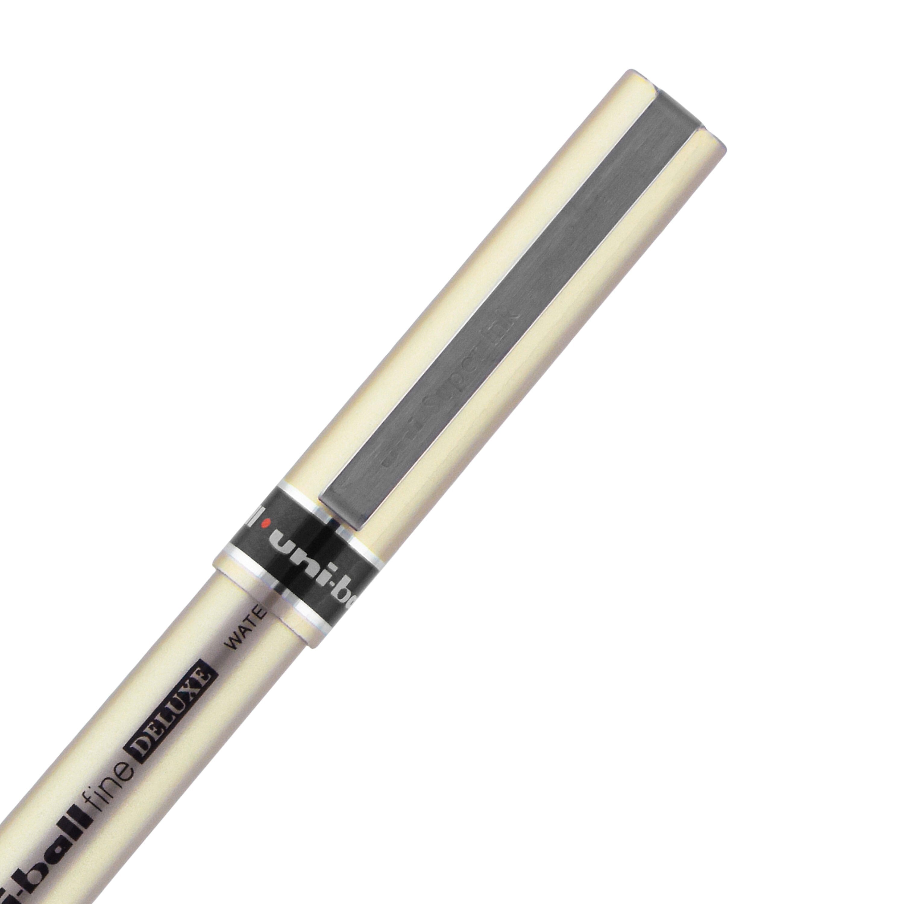 uniball Deluxe Rollerball Pens, Fine Point, 0.7mm, Blue Ink