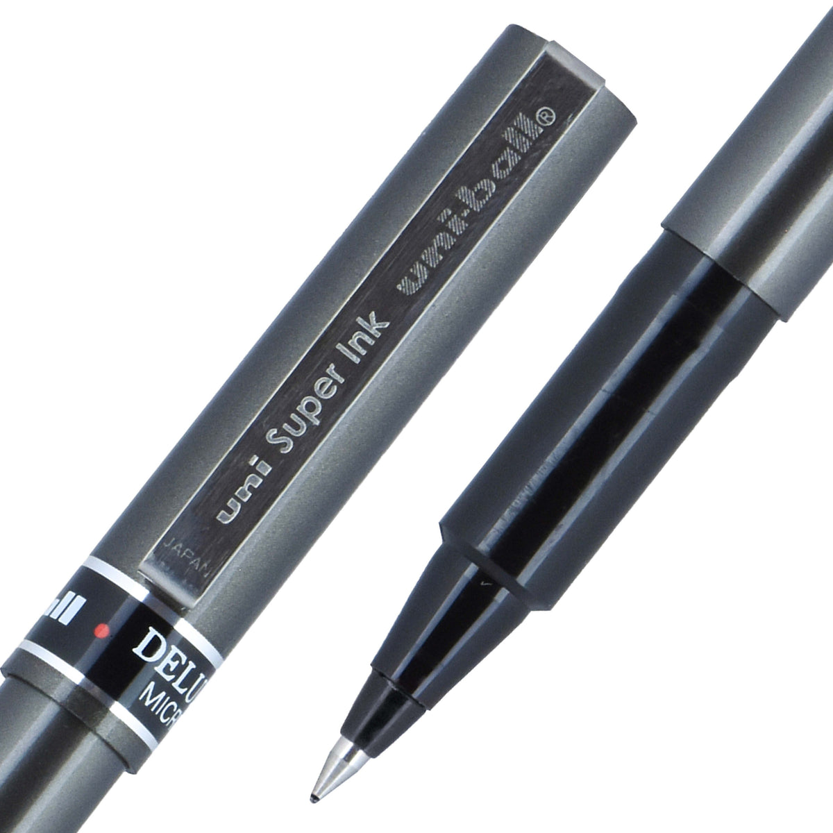 uniball Deluxe Rollerball Pens, Micro Point, 0.5mm, Black Ink