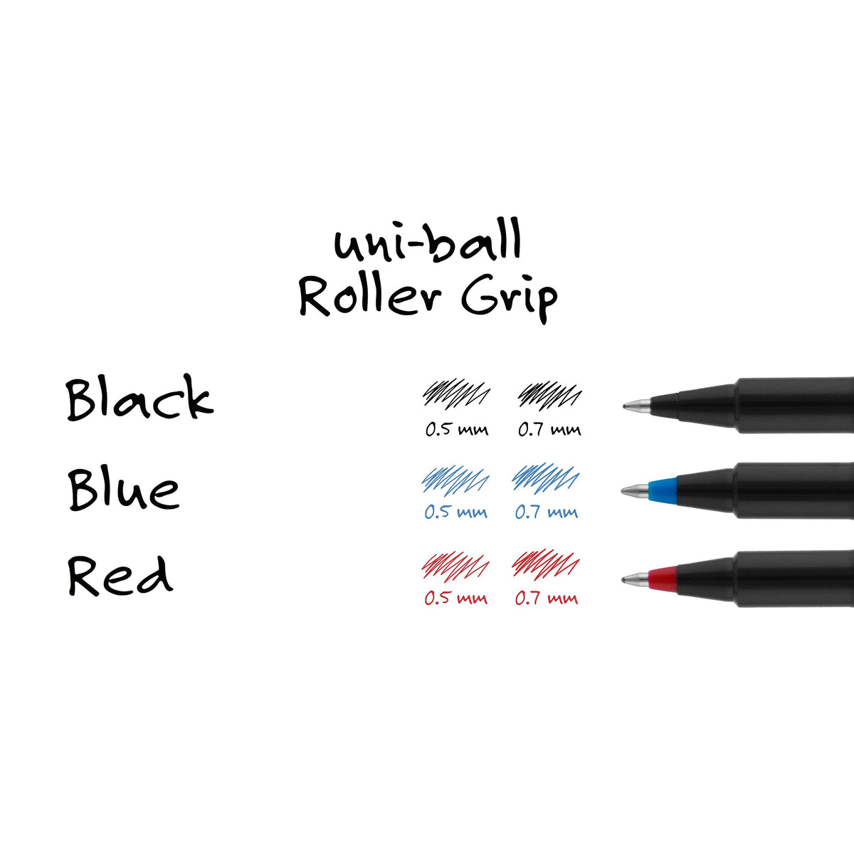 uniball Deluxe Rollerball Pens, Micro Point, 0.5mm, Black Ink