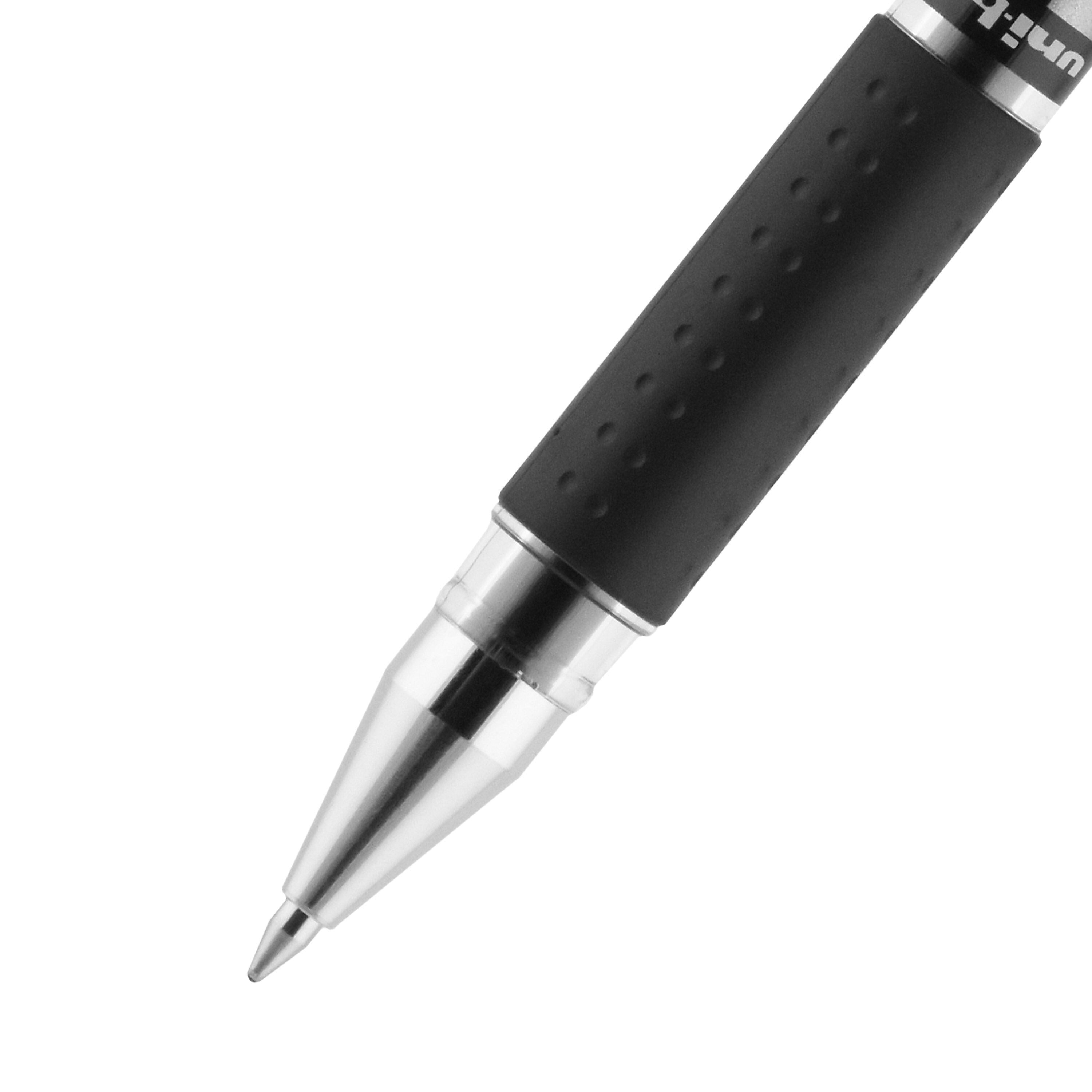uniball Gel Grip Gel Pens, Medium Point, 0.7mm, Black Ink