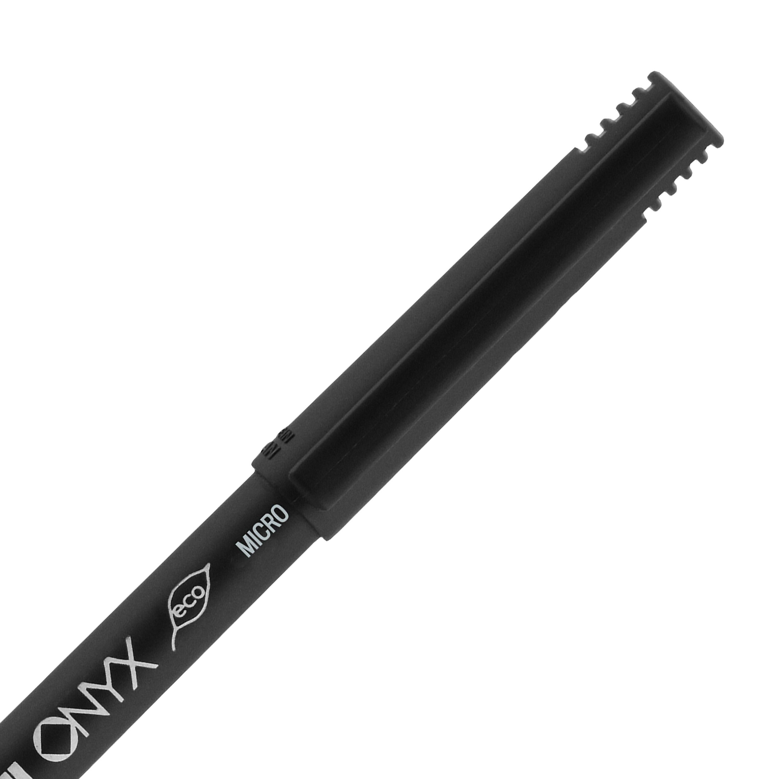 uniball Onyx Rollerball Pen, Micro Point, 0.5mm, Red Ink, Dozen