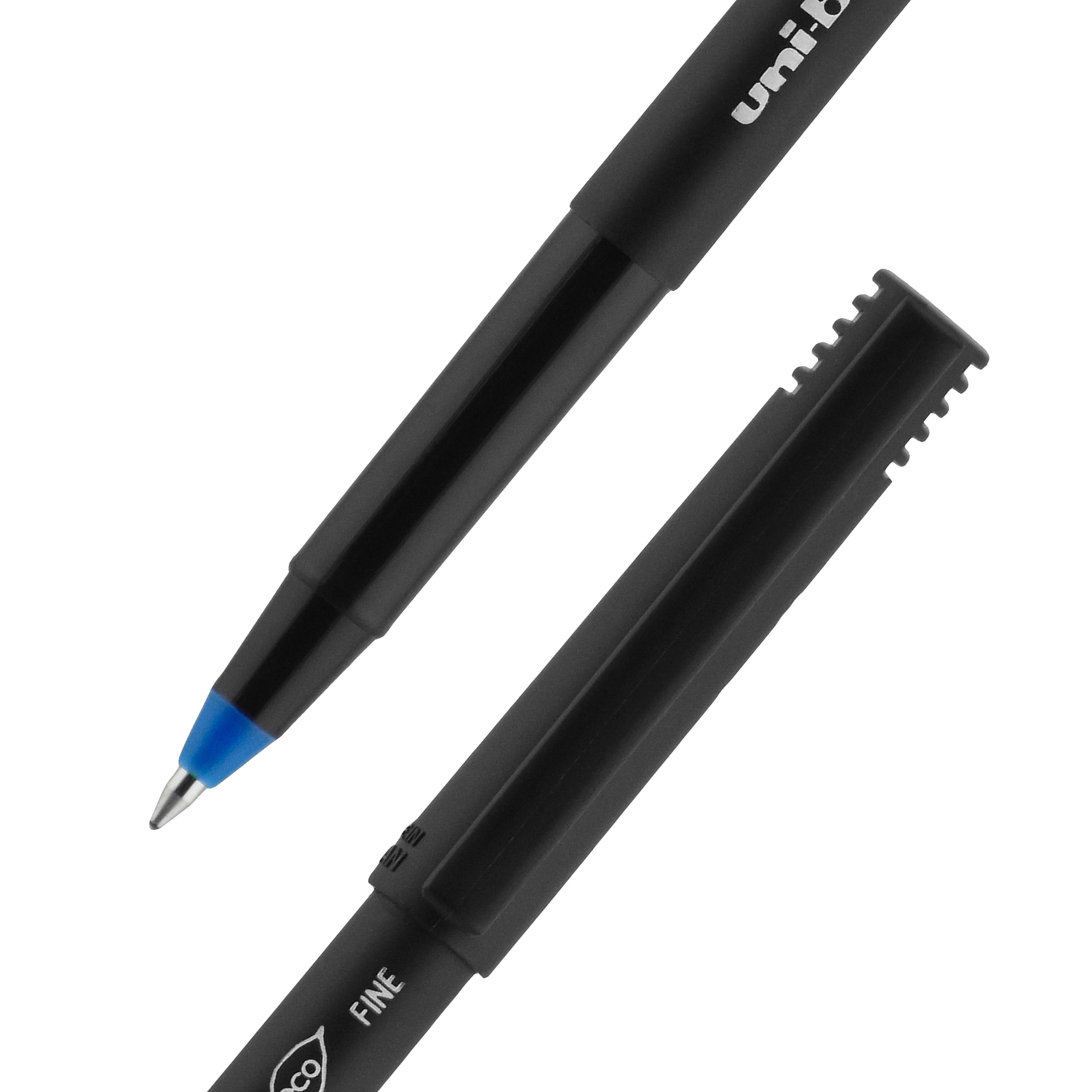 uniball Onyx Rollerball Pens, Fine Point, 0.7mm, Blue Ink, Dozen