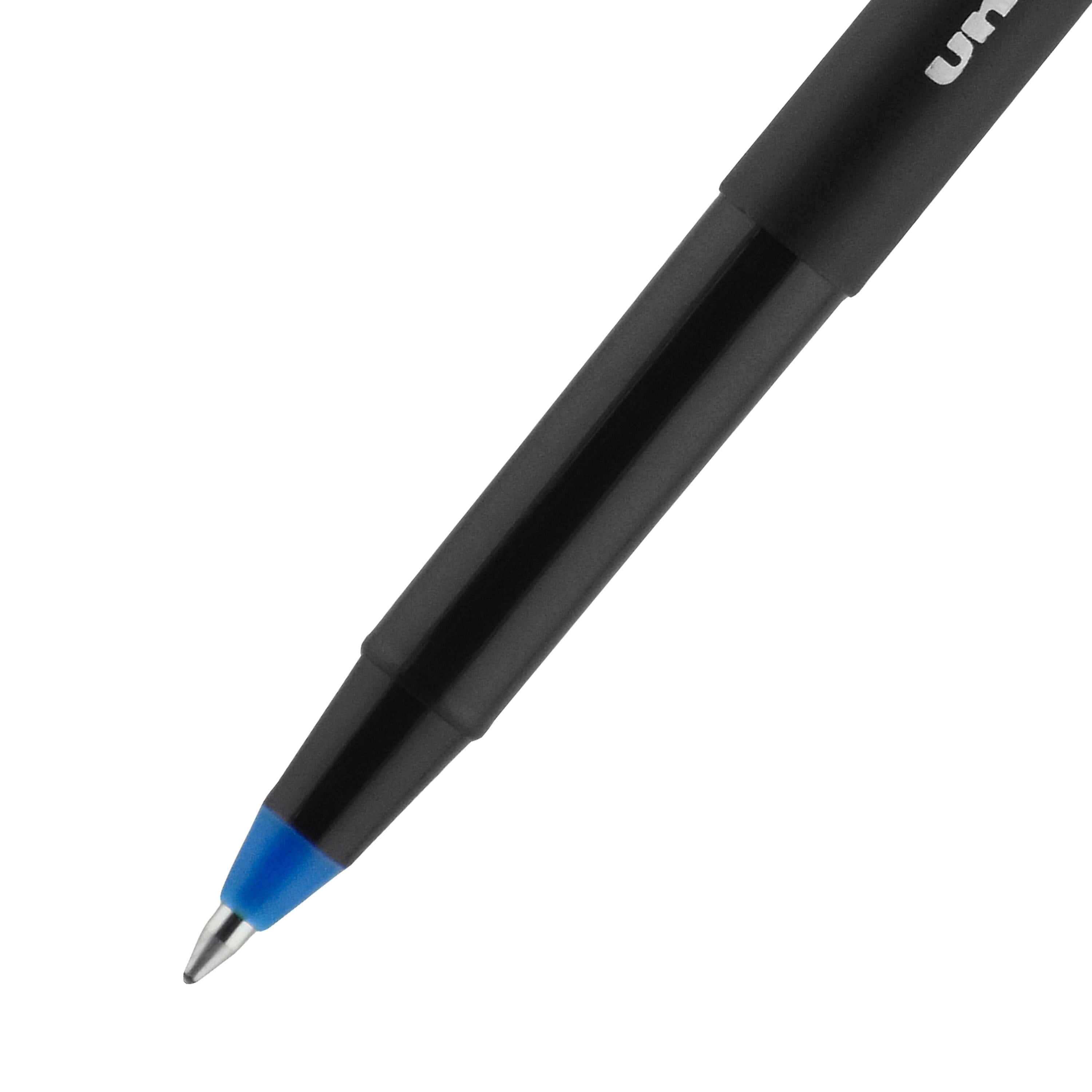 uniball Onyx Rollerball Pens, Fine Point, 0.7mm, Blue Ink, Dozen
