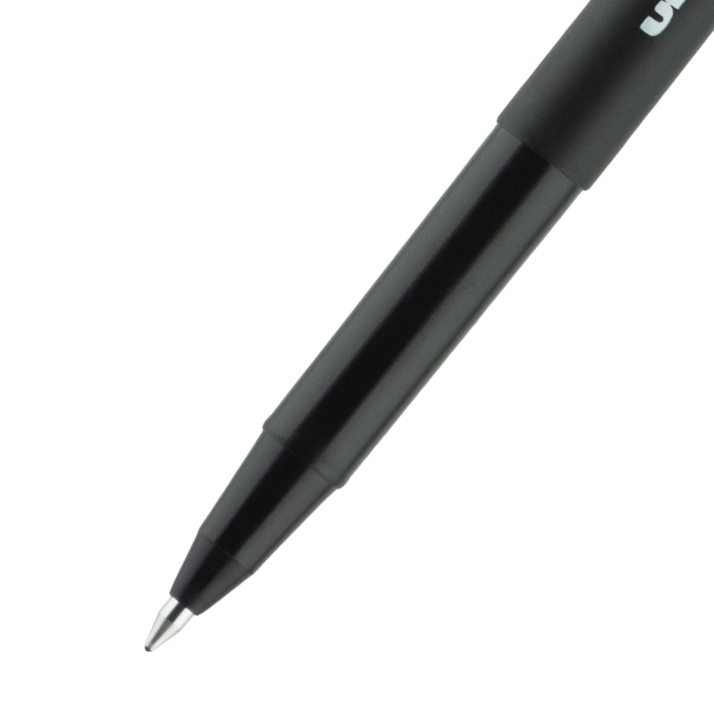 uniball Onyx Rollerball Pens, Micro Point, 0.5mm, Black Ink, Dozen