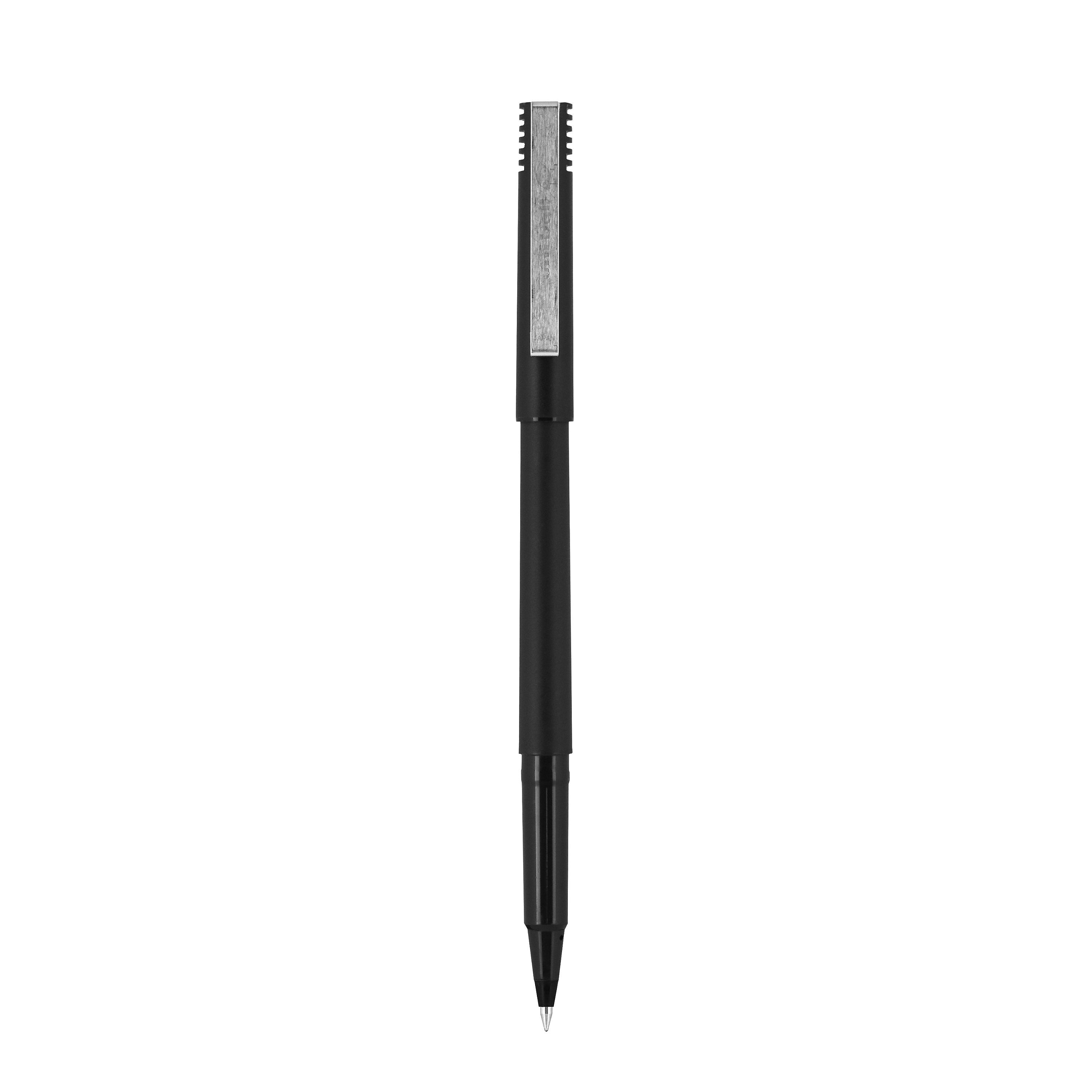 uniball Roller Rollerball Pens, Micro Point, 0.5mm, Black Ink