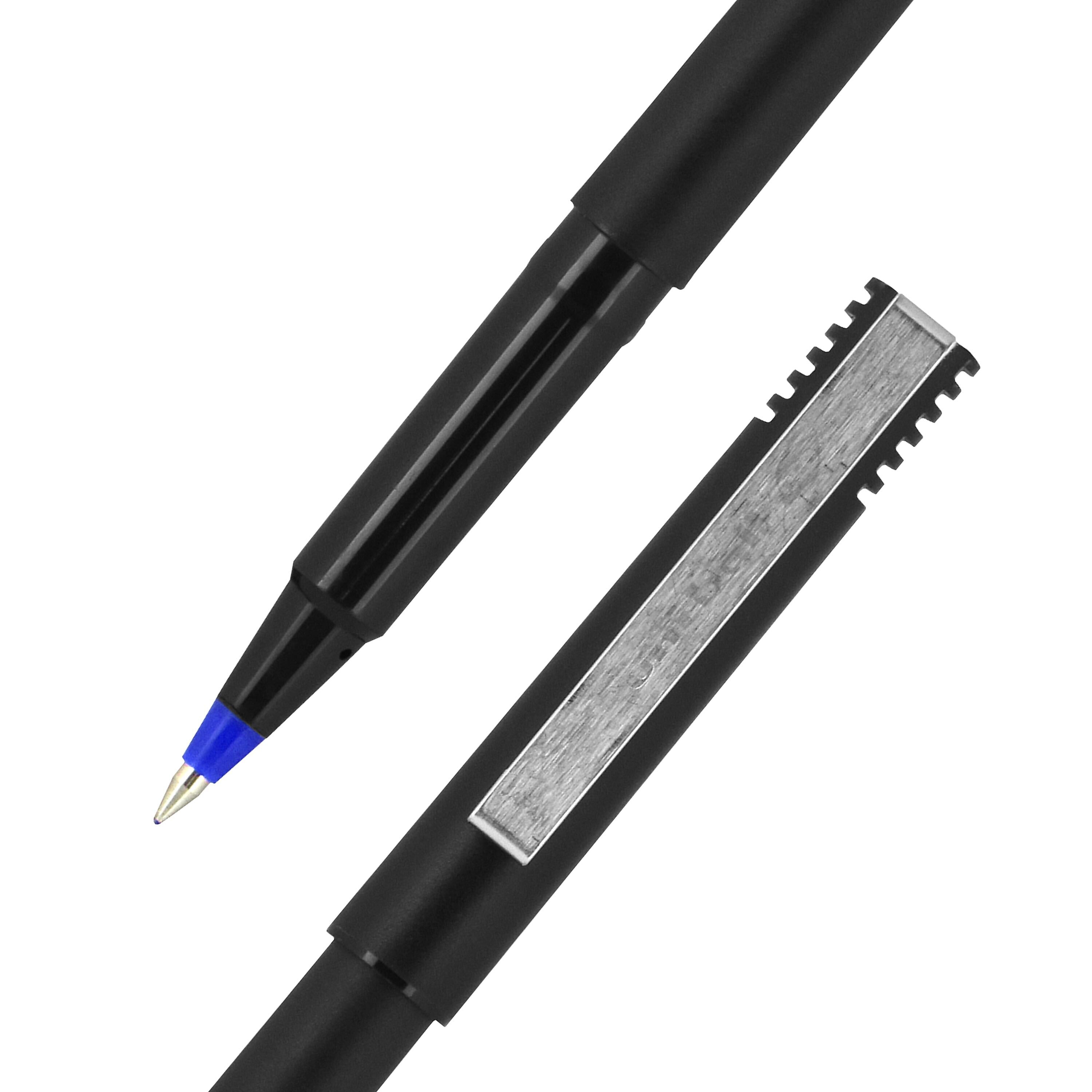 uniball Roller Rollerball Pens, Micro Point, 0.5mm, Blue Ink