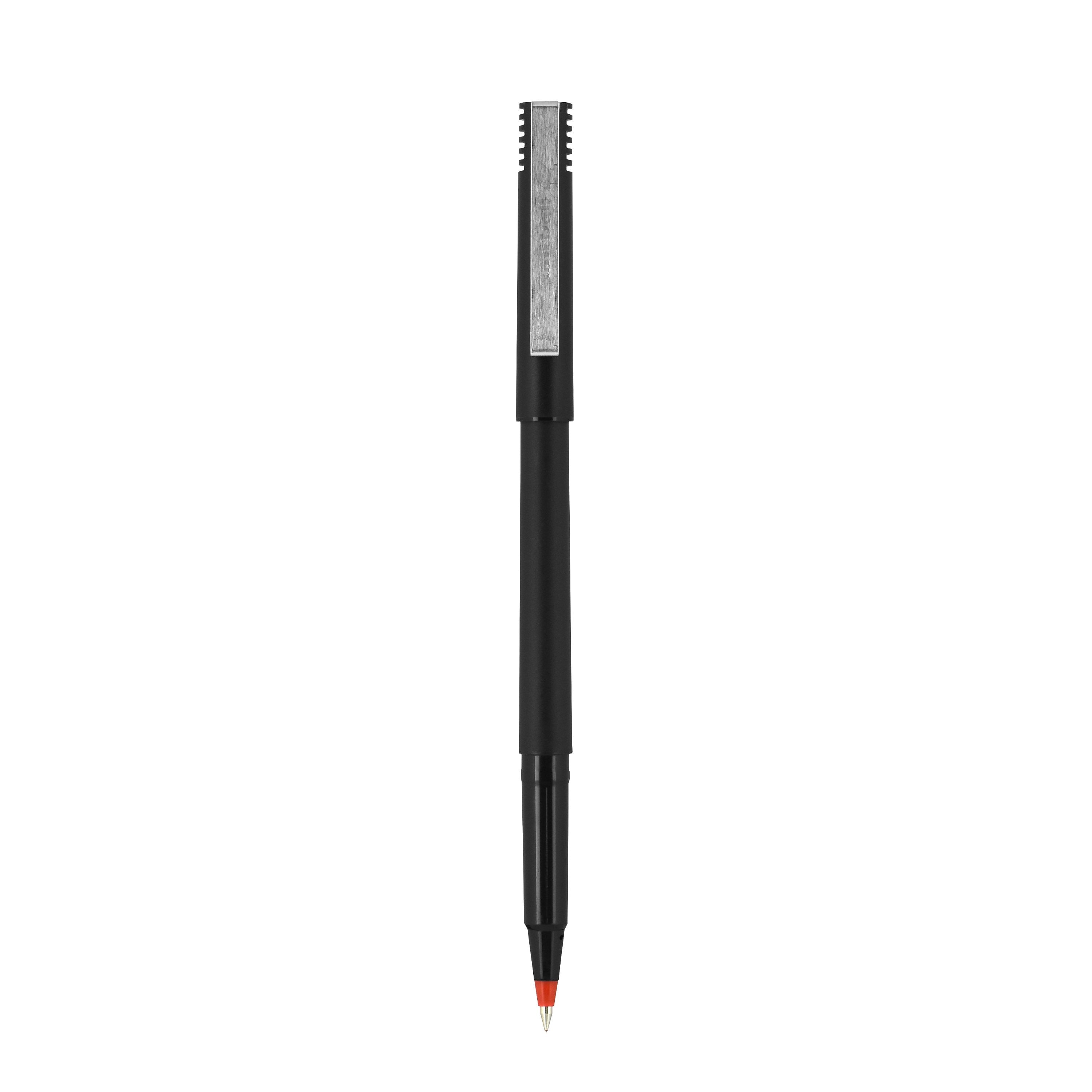 uniball Roller Rollerball Pens, Micro Point, 0.5mm, Red Ink