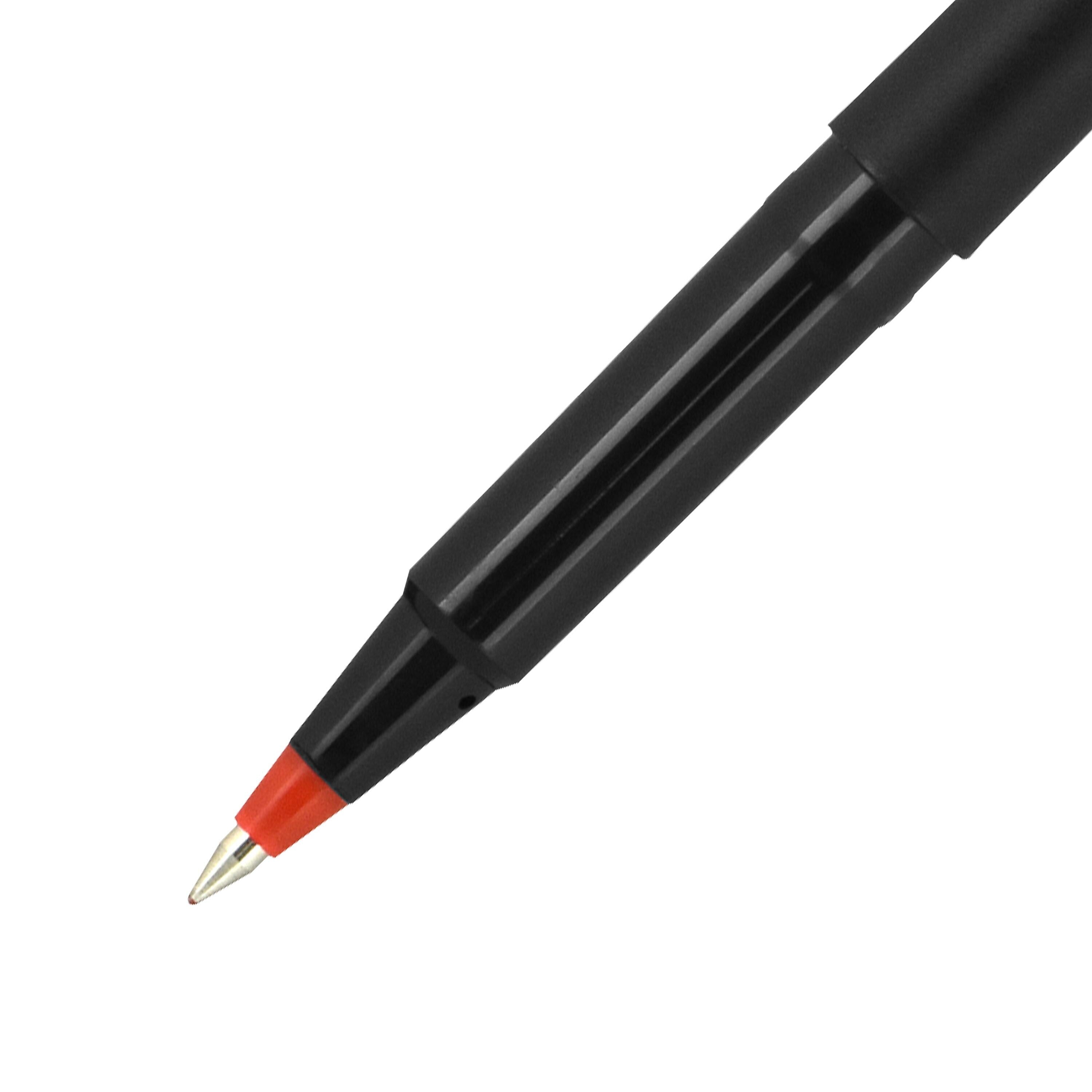 uniball Roller Rollerball Pens, Micro Point, 0.5mm, Red Ink