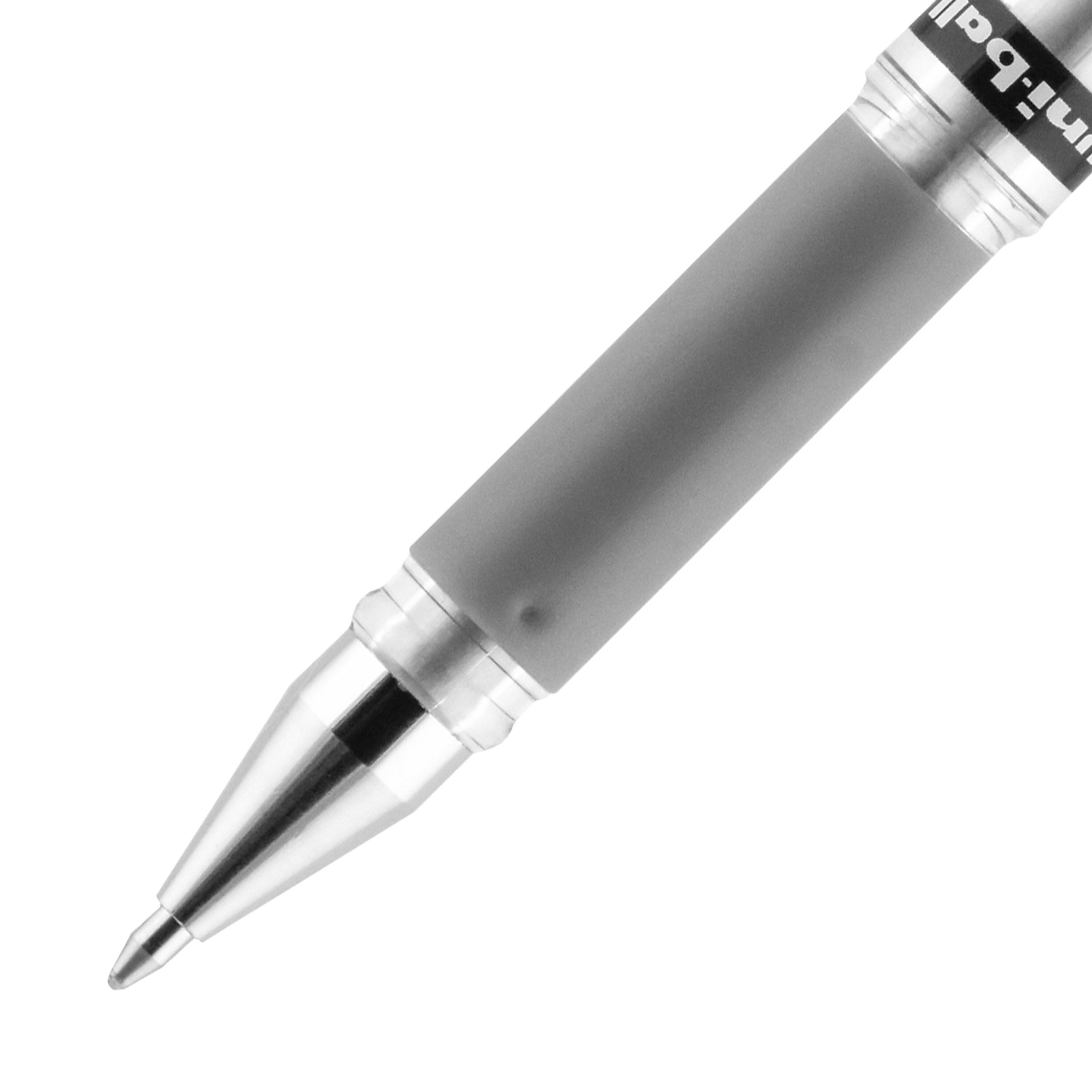 uniball Signo Gel Impact Pens, Bold Point, 1.0mm, Silver Ink
