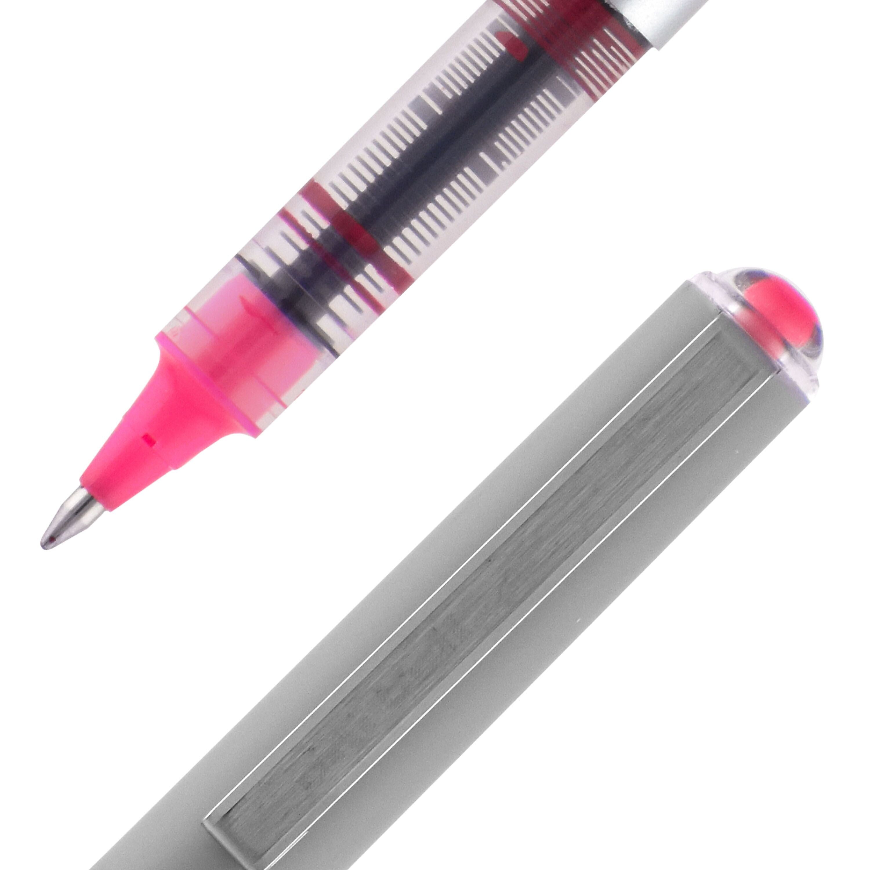 uniball Vision Designer Rollerball Pens, Fine Point, 0.7mm, Passion Pink Ink