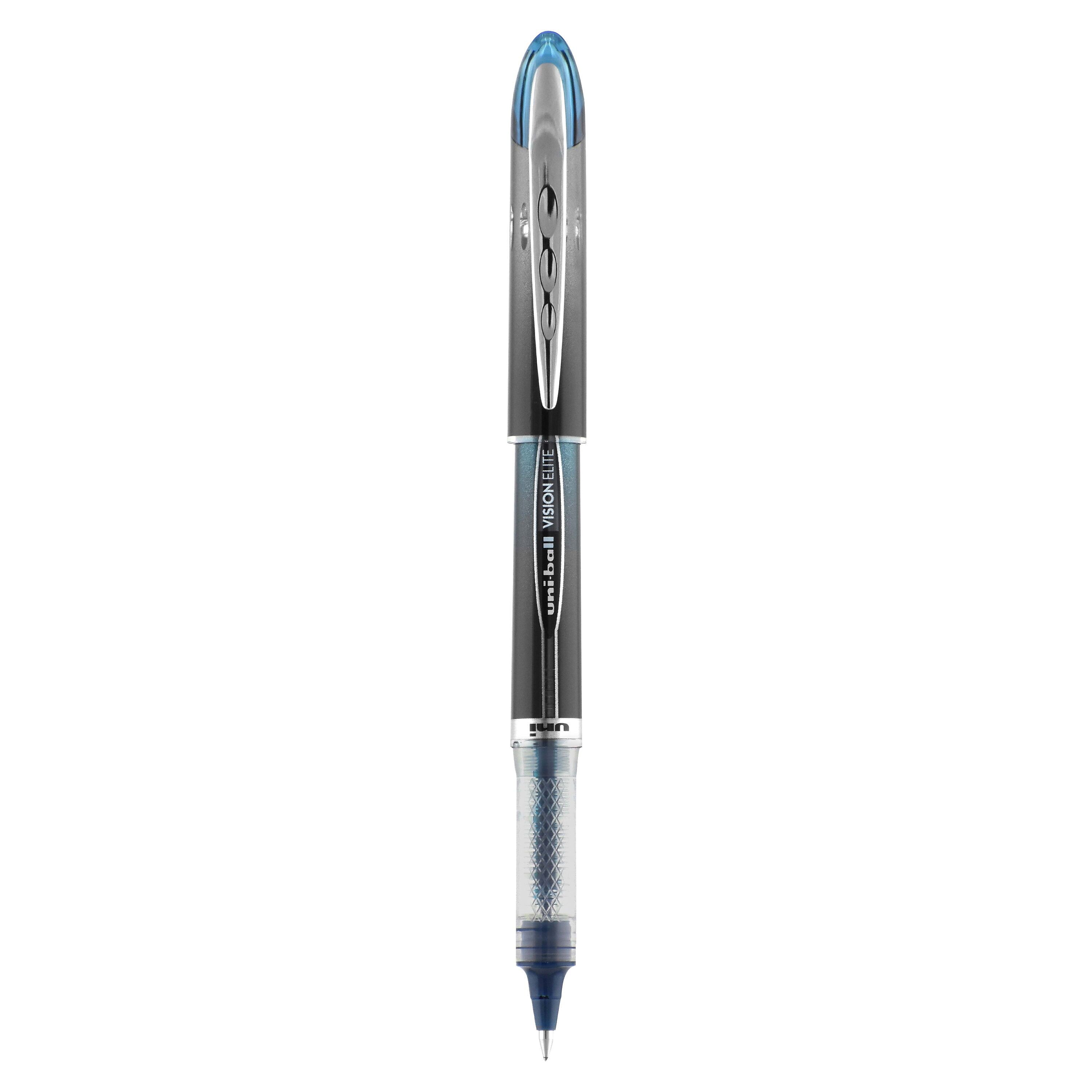 uniball Vision Elite BLX Rollerball Pens, Micro Point, 0.5mm, Blue Ink