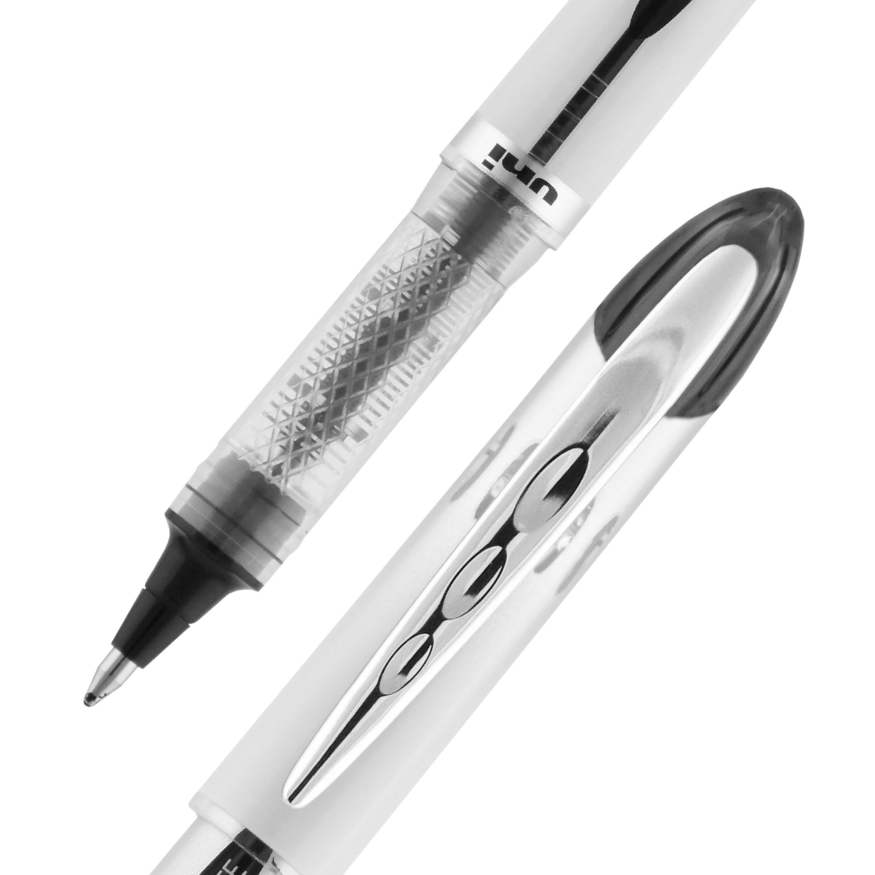 uniball Vision Elite Rollerball Pen Refills, Bold Point, 0.8mm, Black Ink, 2/Pack