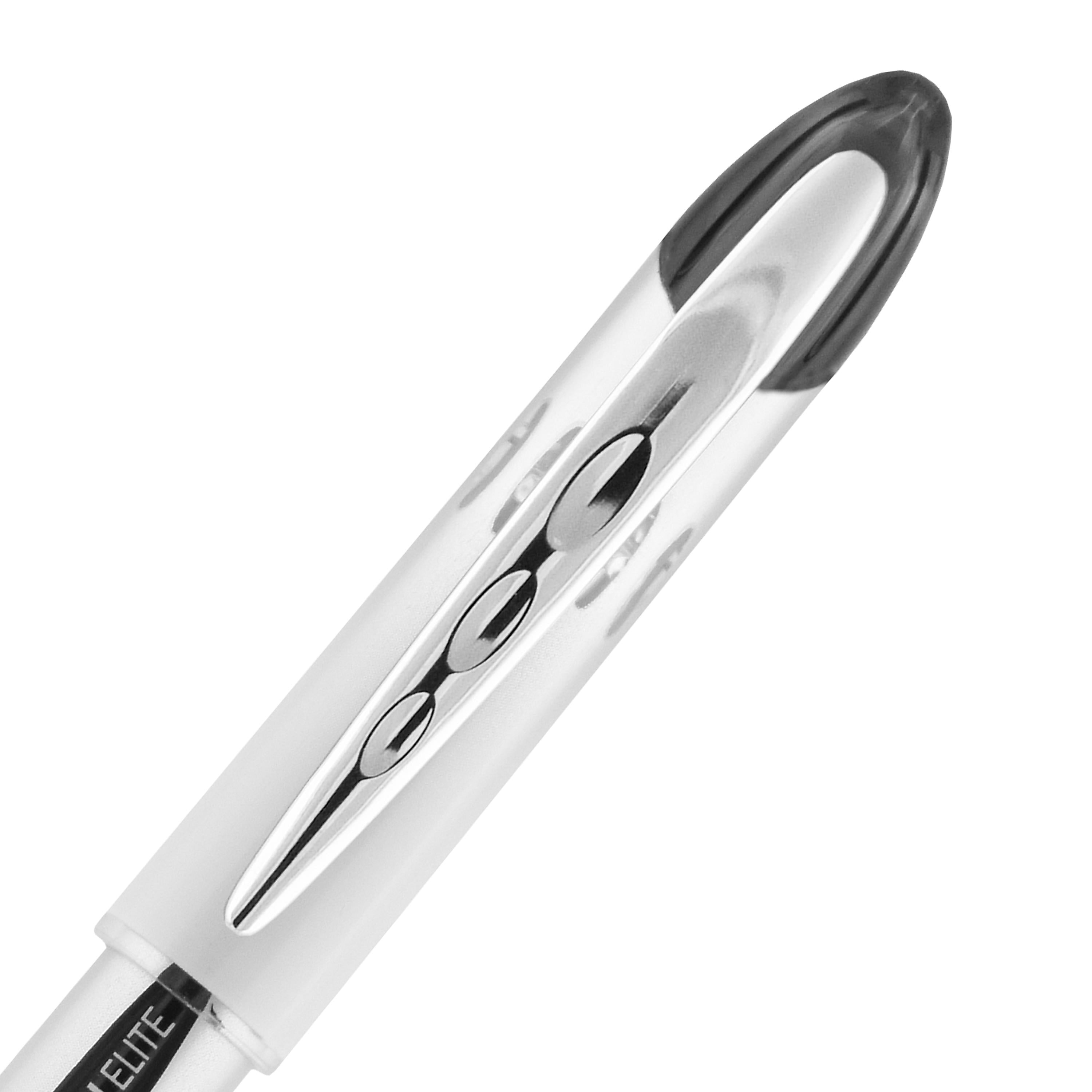 uniball Vision Elite Rollerball Pen Refills, Bold Point, 0.8mm, Black Ink, 2/Pack