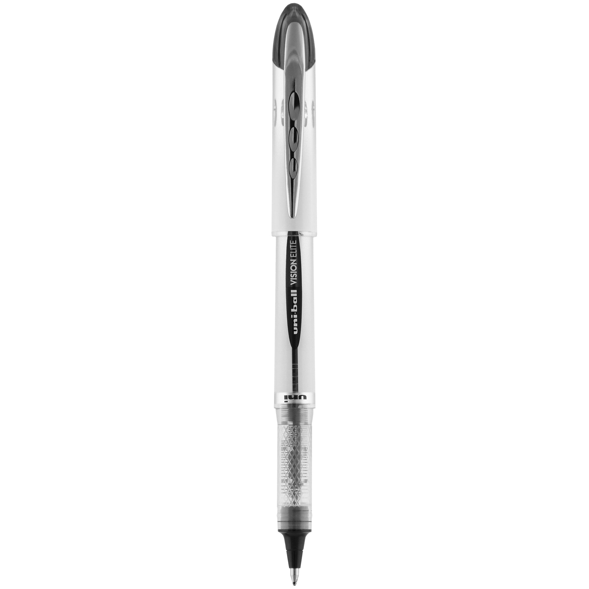 uniball Vision Elite Rollerball Pens, Bold Point, 0.8mm, Black Ink