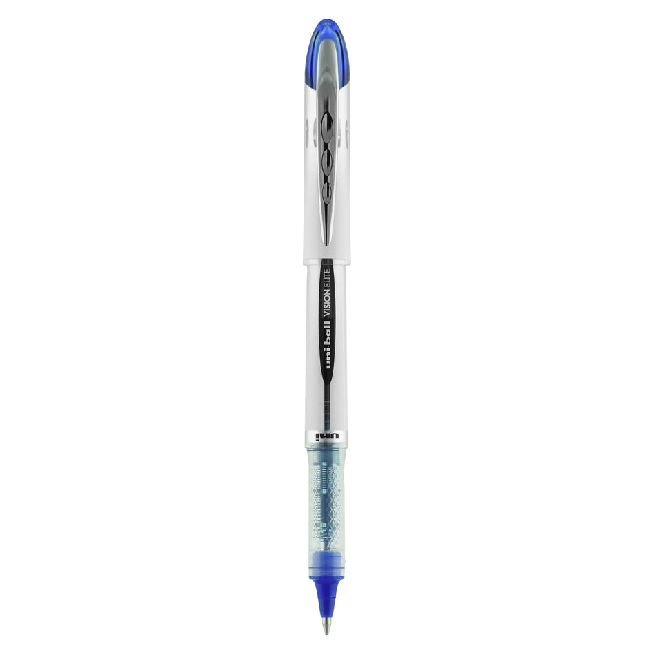 uniball Vision Elite Rollerball Pens, Bold Point, 0.8mm, Blue Ink