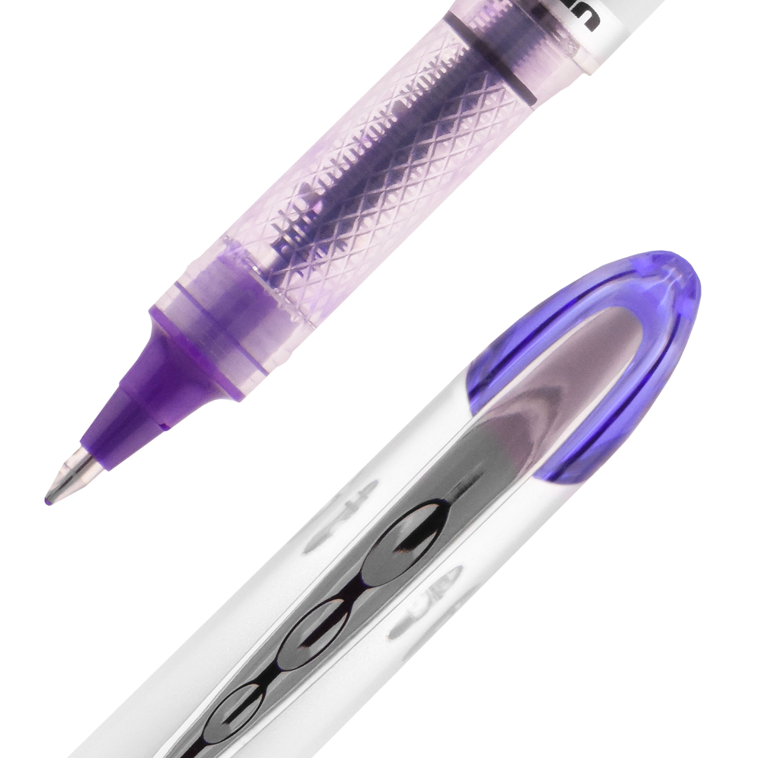 uniball Vision Elite Rollerball Pens, Bold Point, 0.8mm, Purple Ink