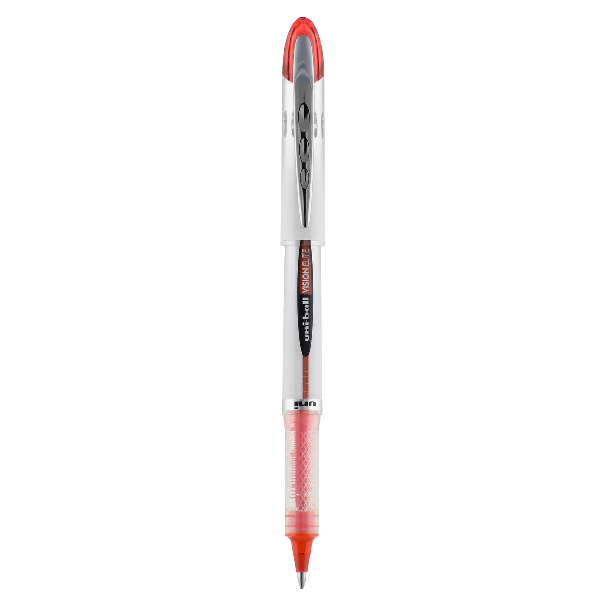 uniball Vision Elite Rollerball Pens, Bold Point, 0.8mm, Red Ink