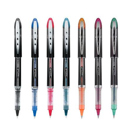 uniball Vision Elite Rollerball Pens, Micro Point, 0.5mm, Blue Ink