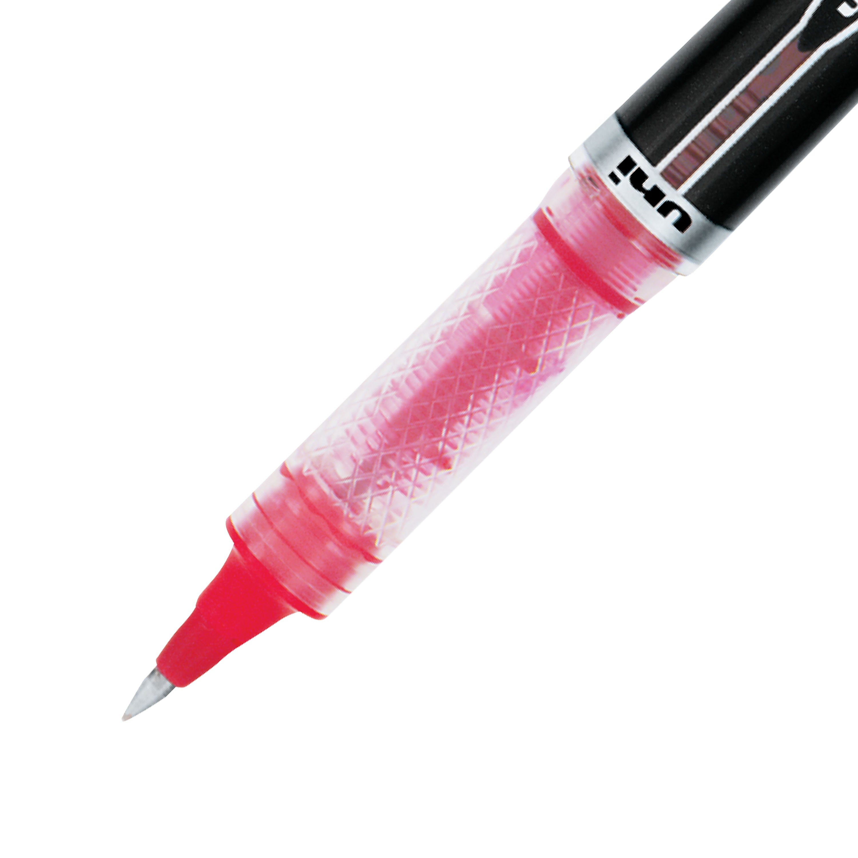 uniball Vision Elite Rollerball Pens, Micro Point, 0.5mm, Red Ink, Dozen