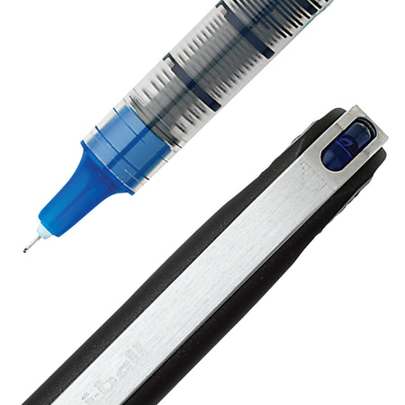 uniball Vision Needle Rollerball Pens, Micro Point, 0.5mm, Blue Ink, 12/Pack