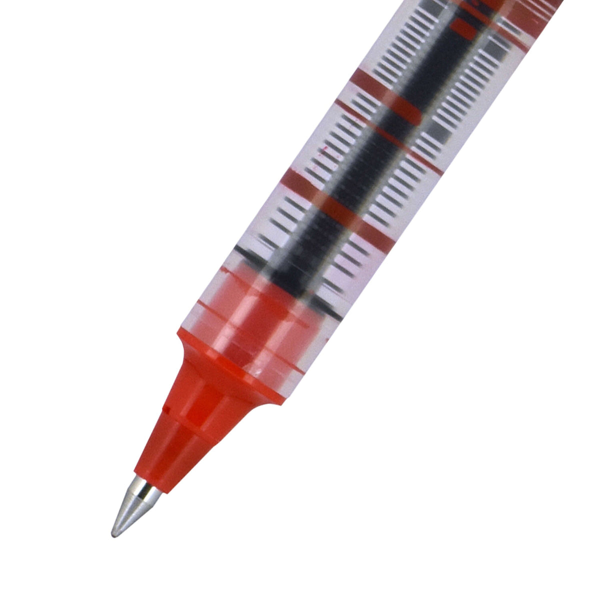 uniball Vision Rollerball Pen, Micro Point, 0.5mm, Red Ink, 12/Pack