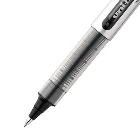 uniball Vision Rollerball Pens, Fine Point, 0.7mm, Black Ink, 36/Pack