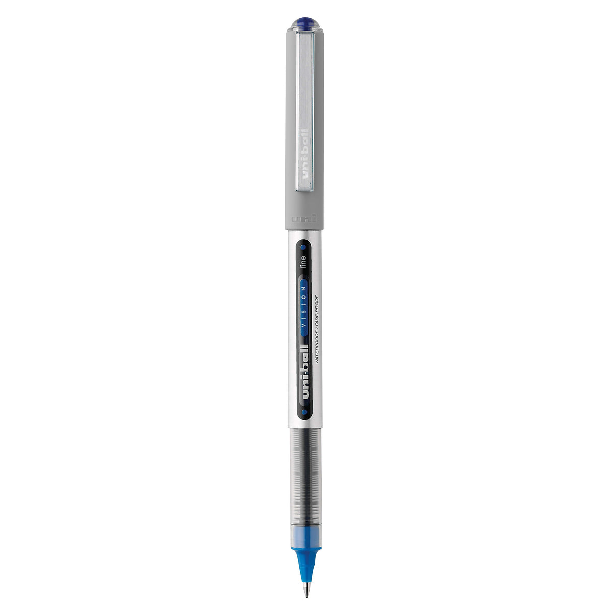 uniball Vision Rollerball Pens, Fine Point, 0.7mm, Blue Ink