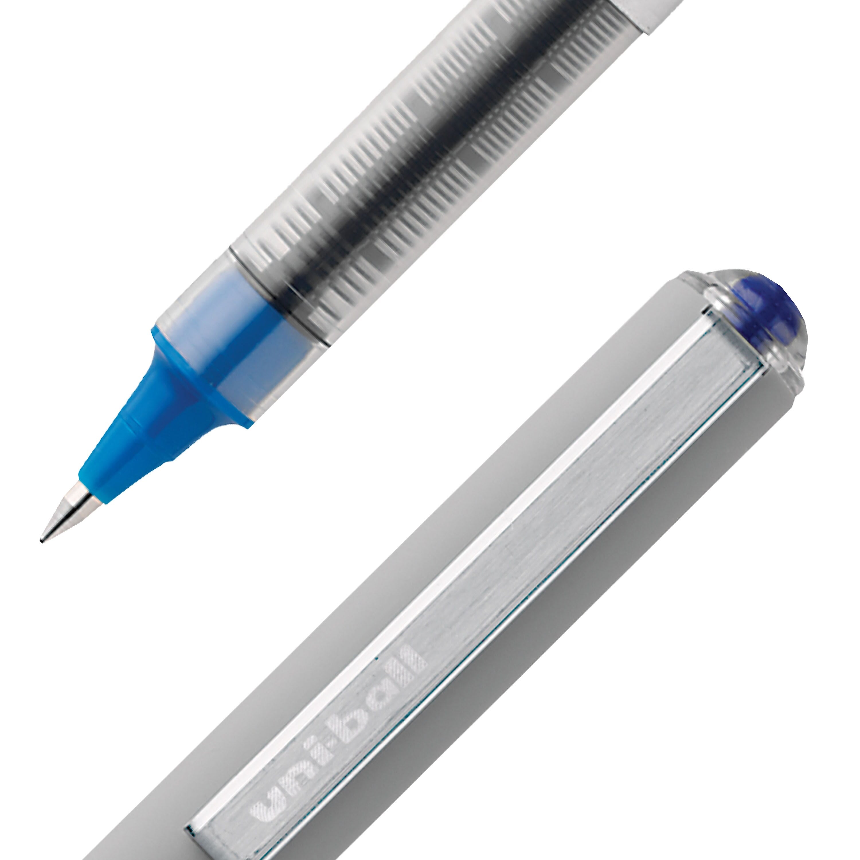 uniball Vision Rollerball Pens, Fine Point, 0.7mm, Blue Ink