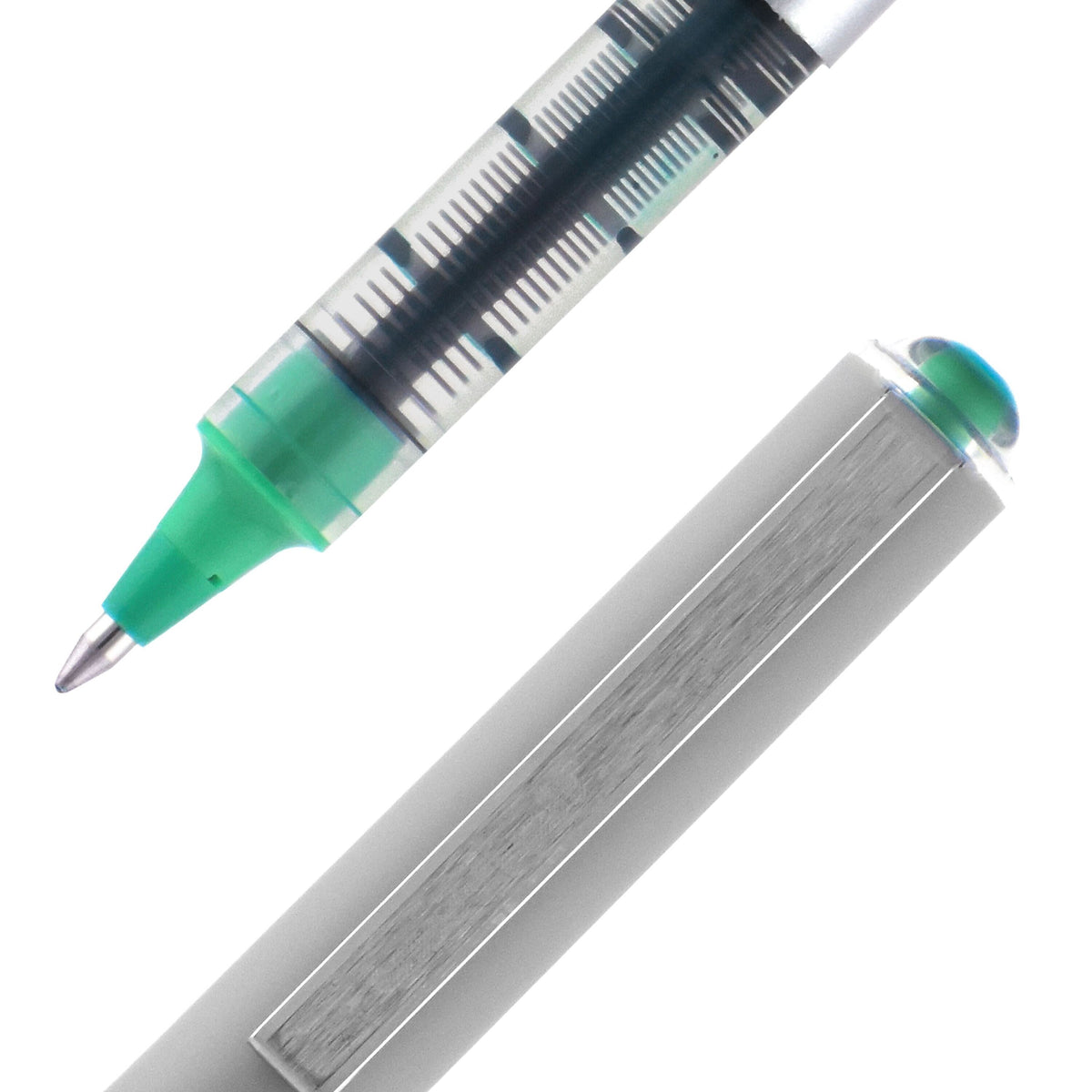 uniball Vision Rollerball Pens, Fine Point, 0.7mm, Green Ink