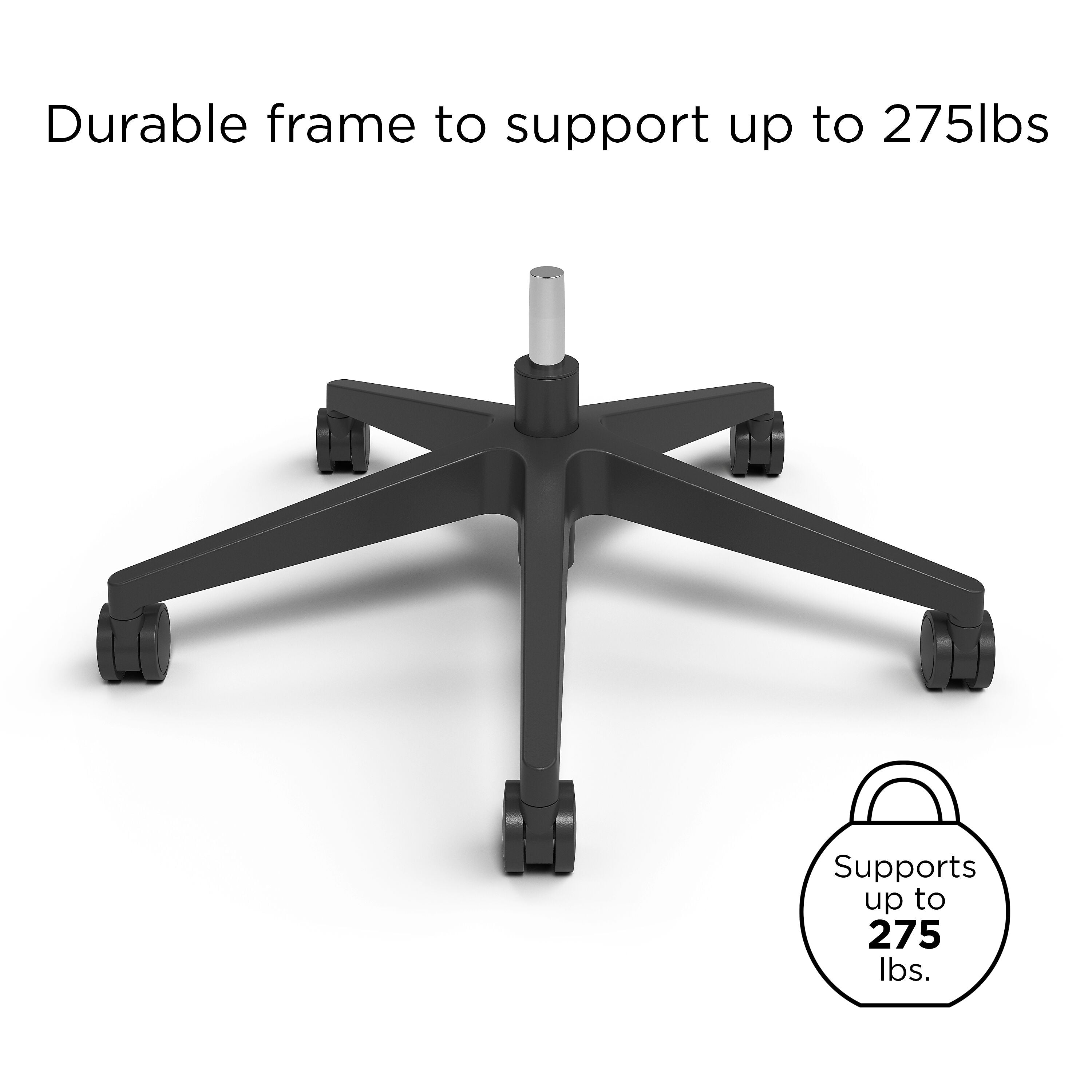 Union & Scale Essentials 5-80M Ergonomic Fabric/Mesh Swivel Task Chair, Black