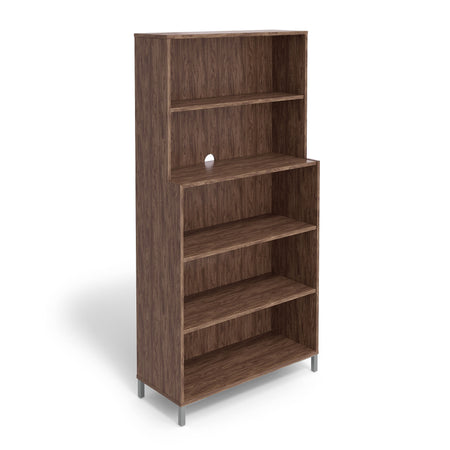 Union & Scale™ Essentials 5 Shelf 72"H Laminate Bookcase, Espresso