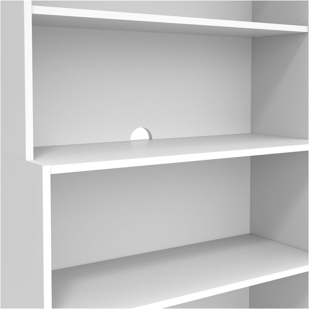 Union & Scale™ Essentials 5 Shelf 72"H Laminate Bookcase, White