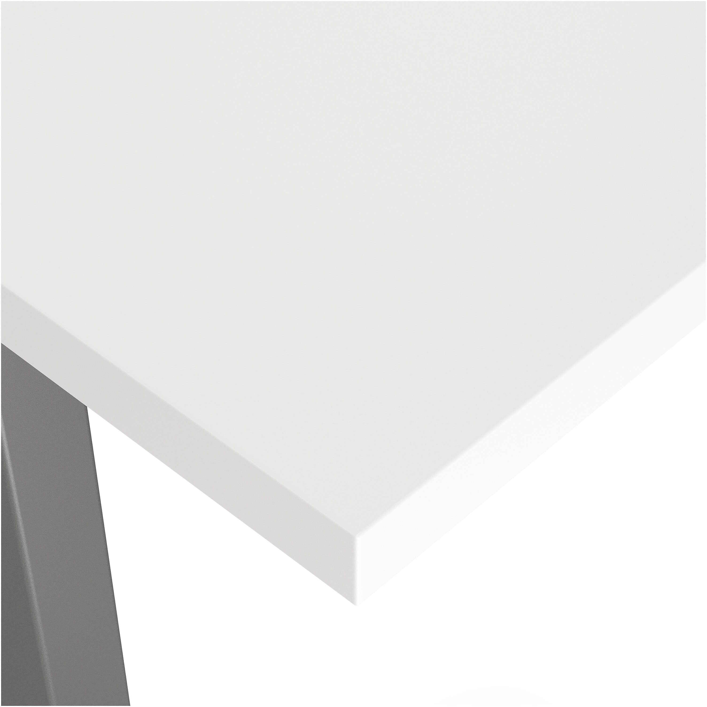 Union & Scale™ Essentials 55"W Electric Rectangular Adjustable Desk, White