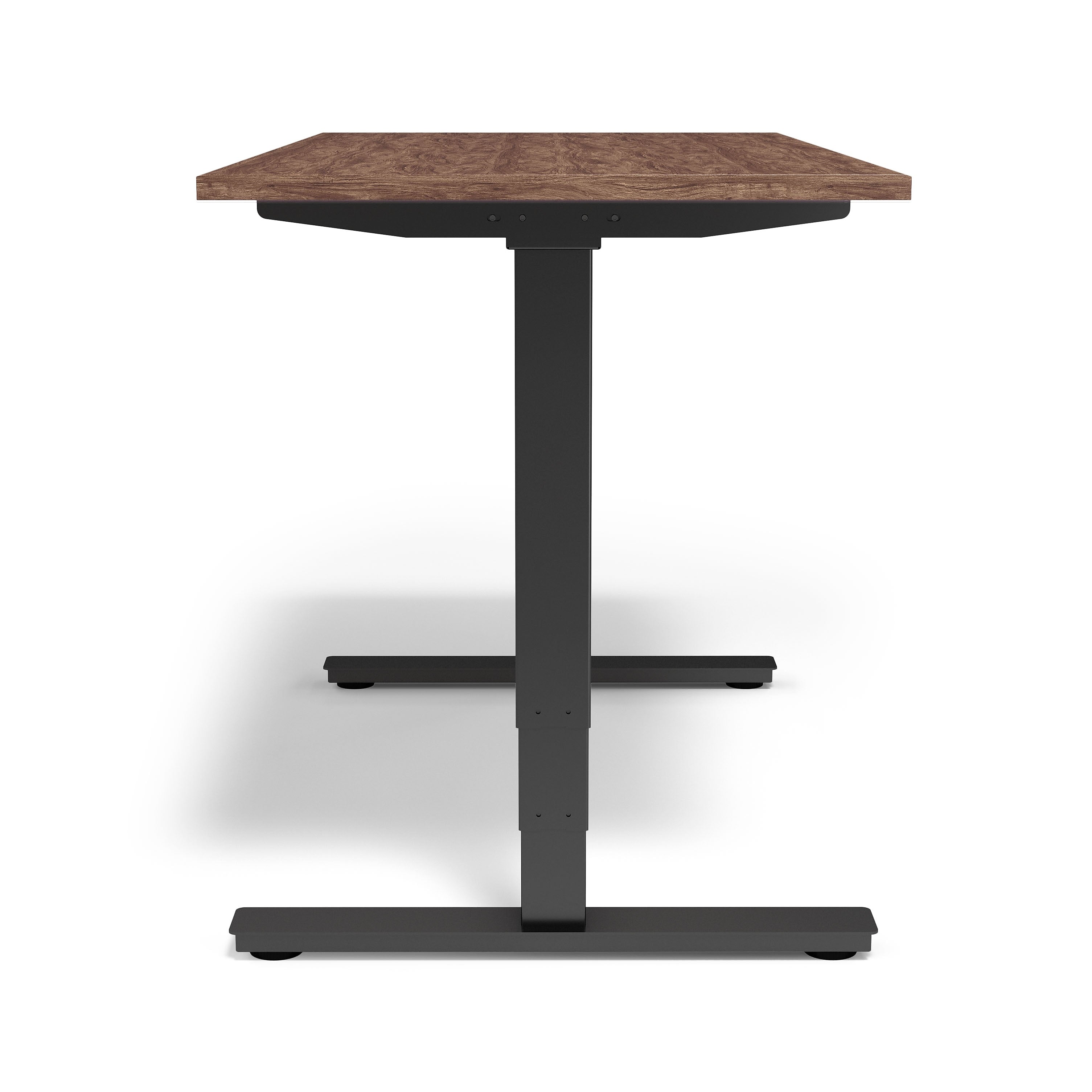 Union & Scale™ Essentials 55"W Electric Rectangular Adjustable Standing Desk, Espresso