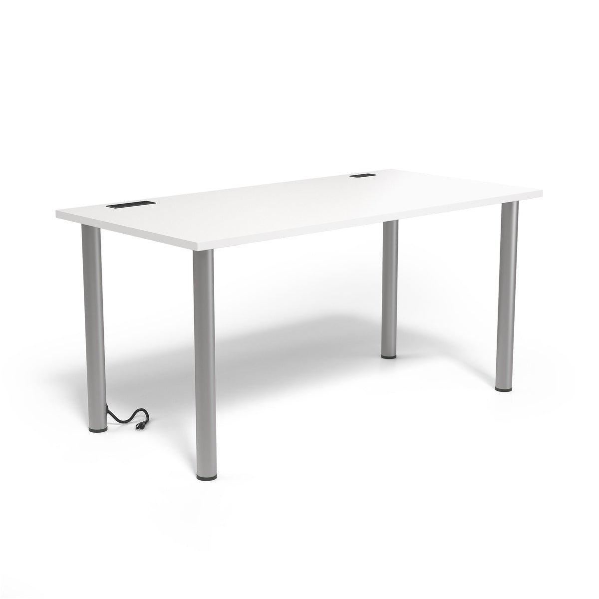 Union & Scale™ Essentials 60"W Computer and Writing Desk, White