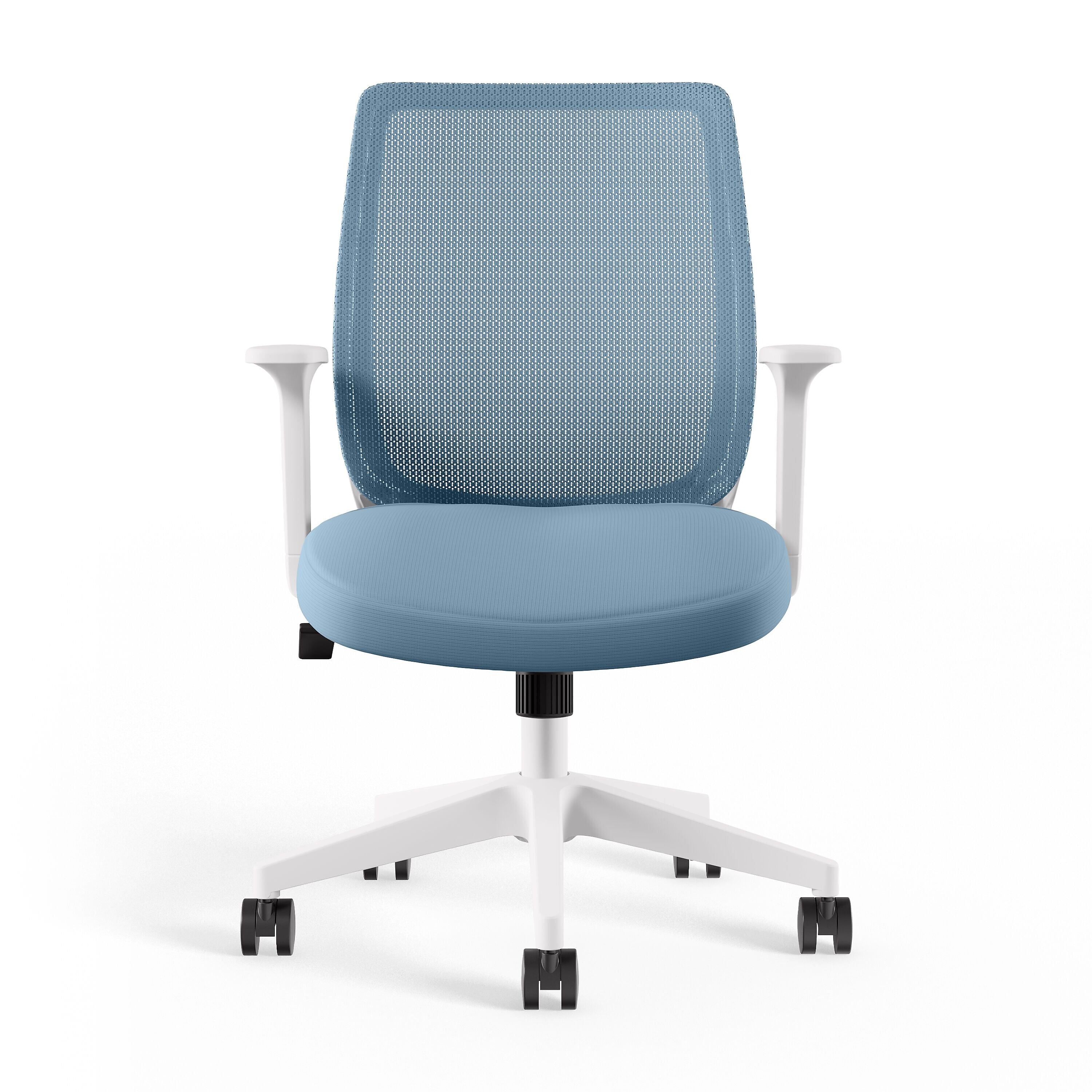Union & Scale™ Essentials Ergonomic Fabric Swivel Task Chair, Seafoam