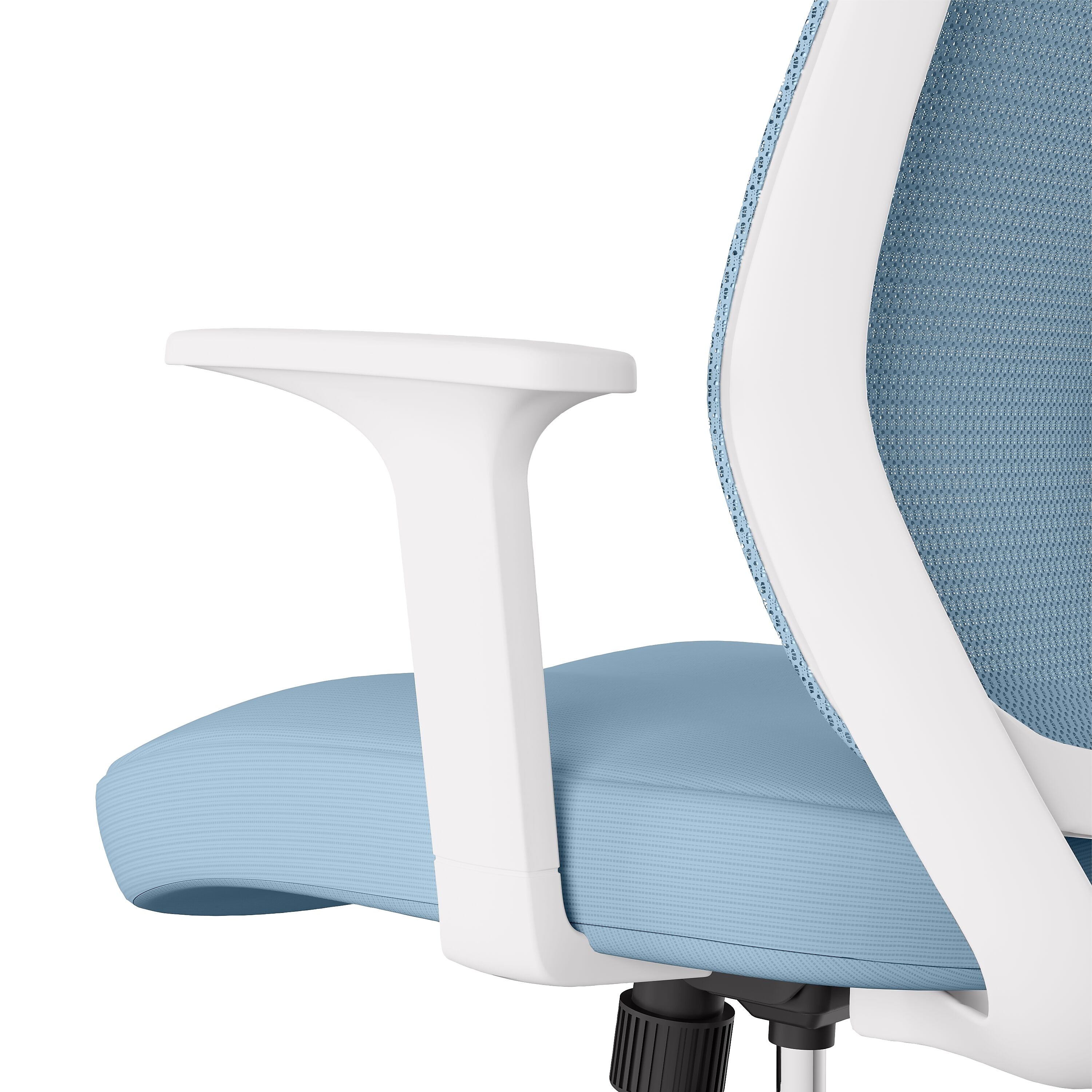Union & Scale™ Essentials Ergonomic Fabric Swivel Task Chair, Seafoam
