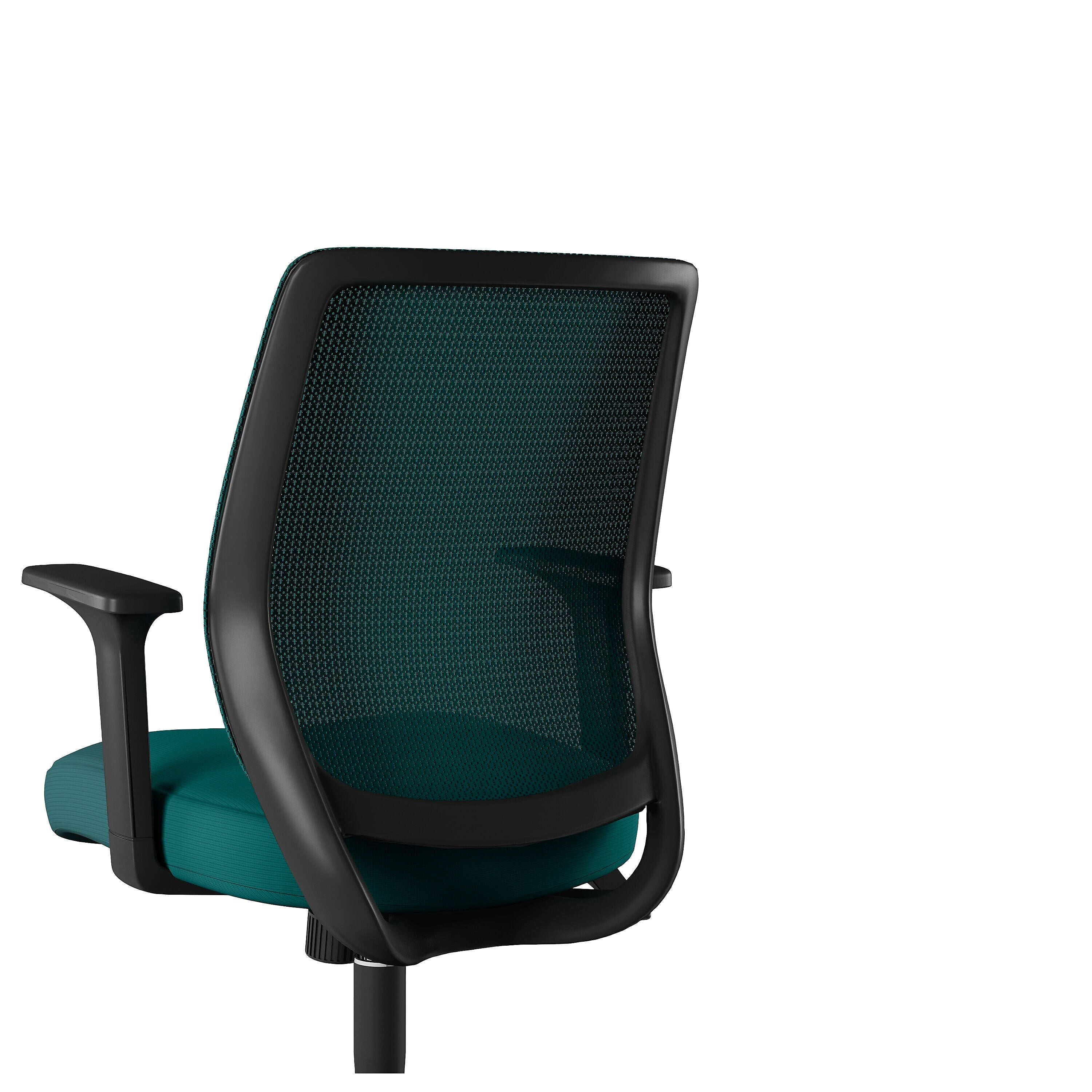 Union & Scale™ Essentials Ergonomic Fabric Swivel Task Chair, Teal