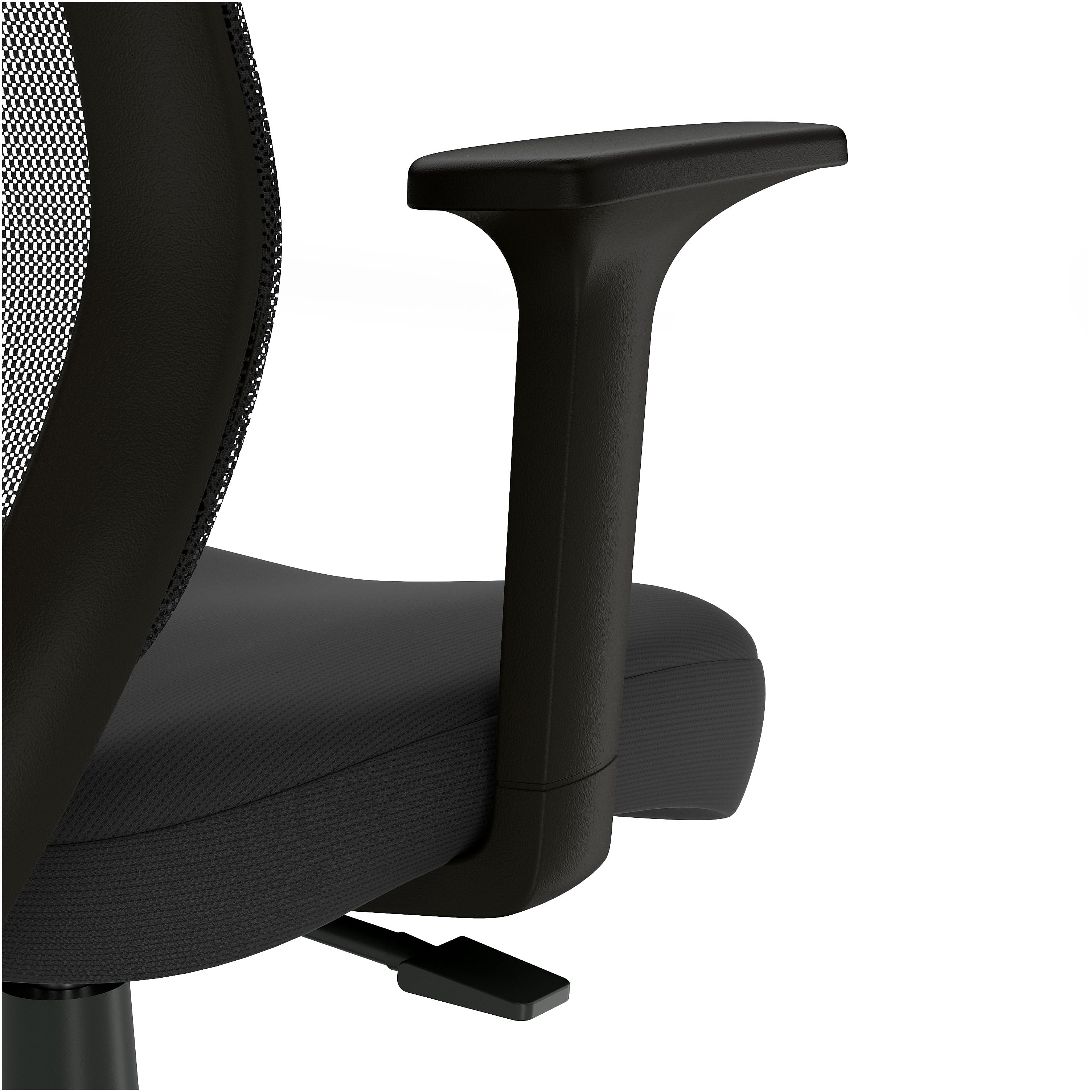 Union & Scale™ Essentials Mesh Back Fabric Drafting Stool, Black