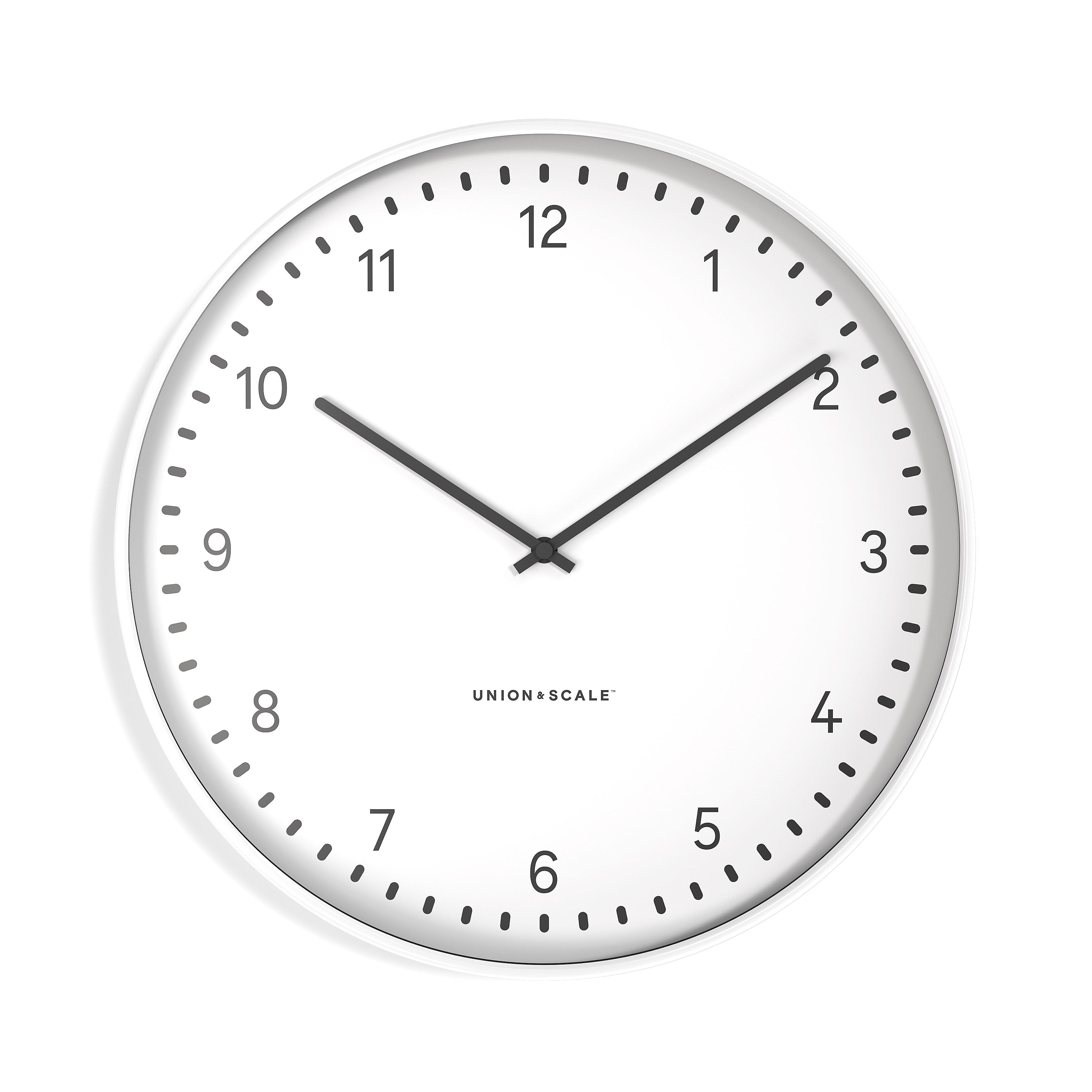 Union & Scale™ Essentials Wall Clock, Metal, 15