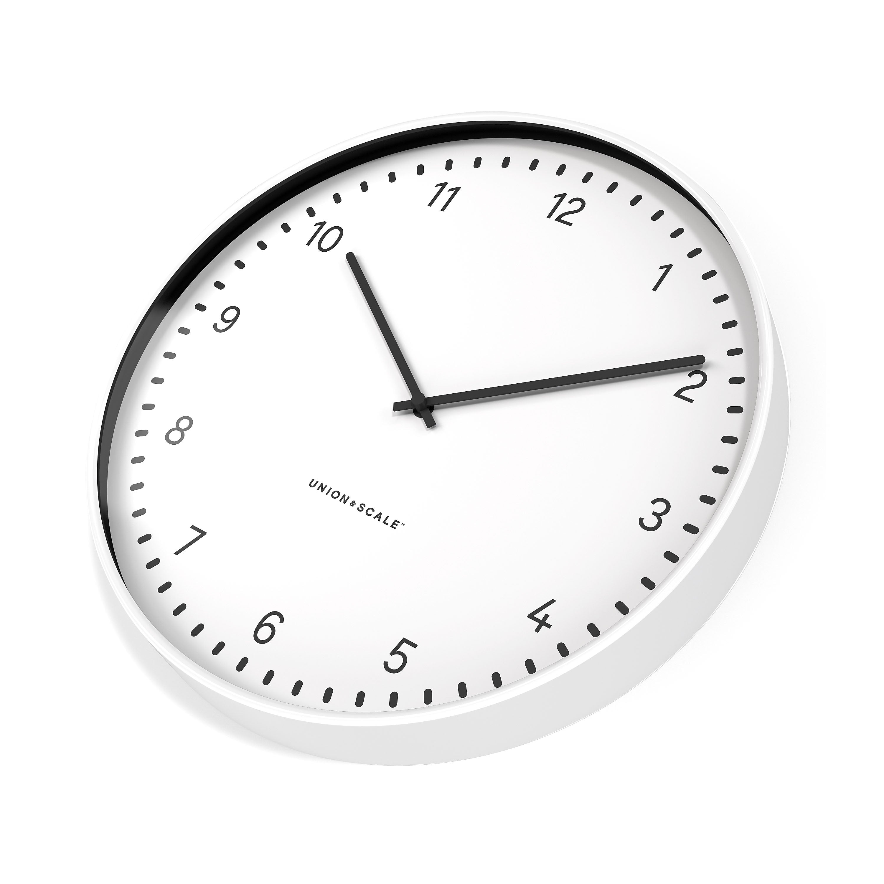 Union & Scale™ Essentials Wall Clock, Metal, 15