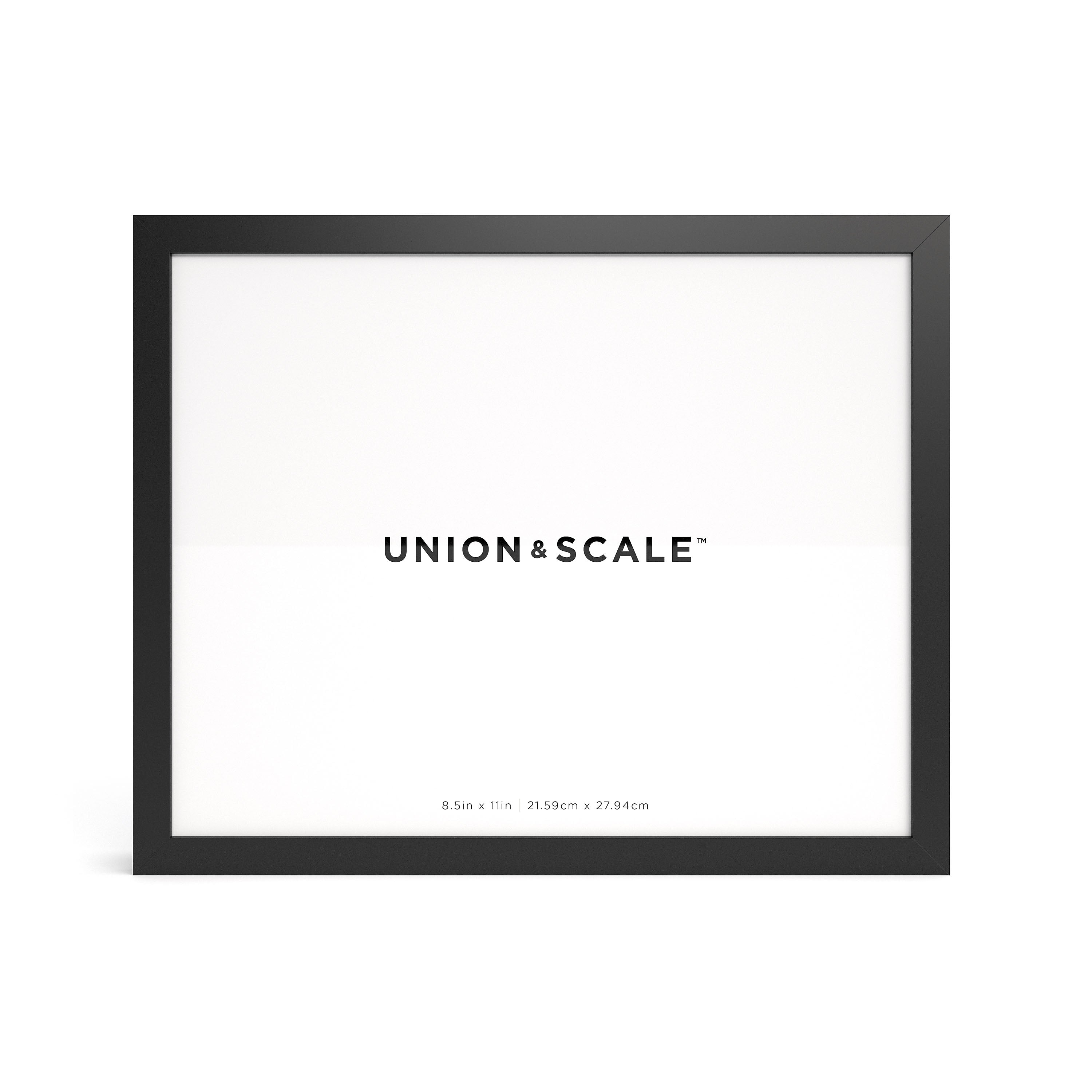 Union & Scale™ Essentials Wood Document Frame, Black