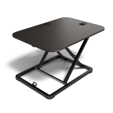 Union & Scale™ FlexFit™ 27"W Manual Rectangular Adjustable Desk Converter, Black